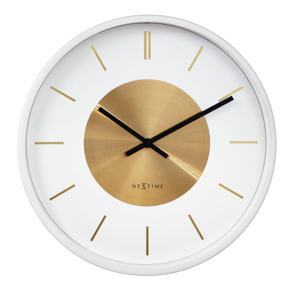 Wall Clock 25cm-Silent-Metal-NeXtime 'Retro II' - Goat Corp