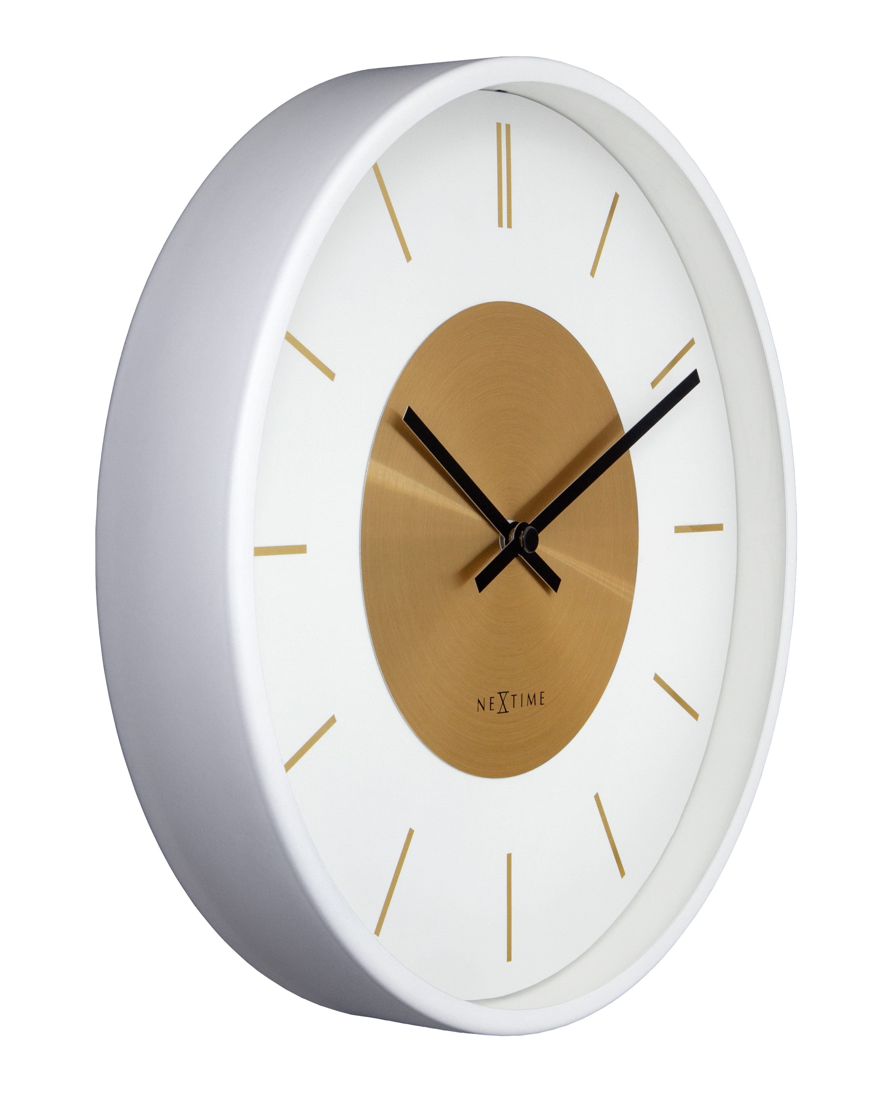 Wall Clock 25cm-Silent-Metal-NeXtime 'Retro II' - Goat Corp