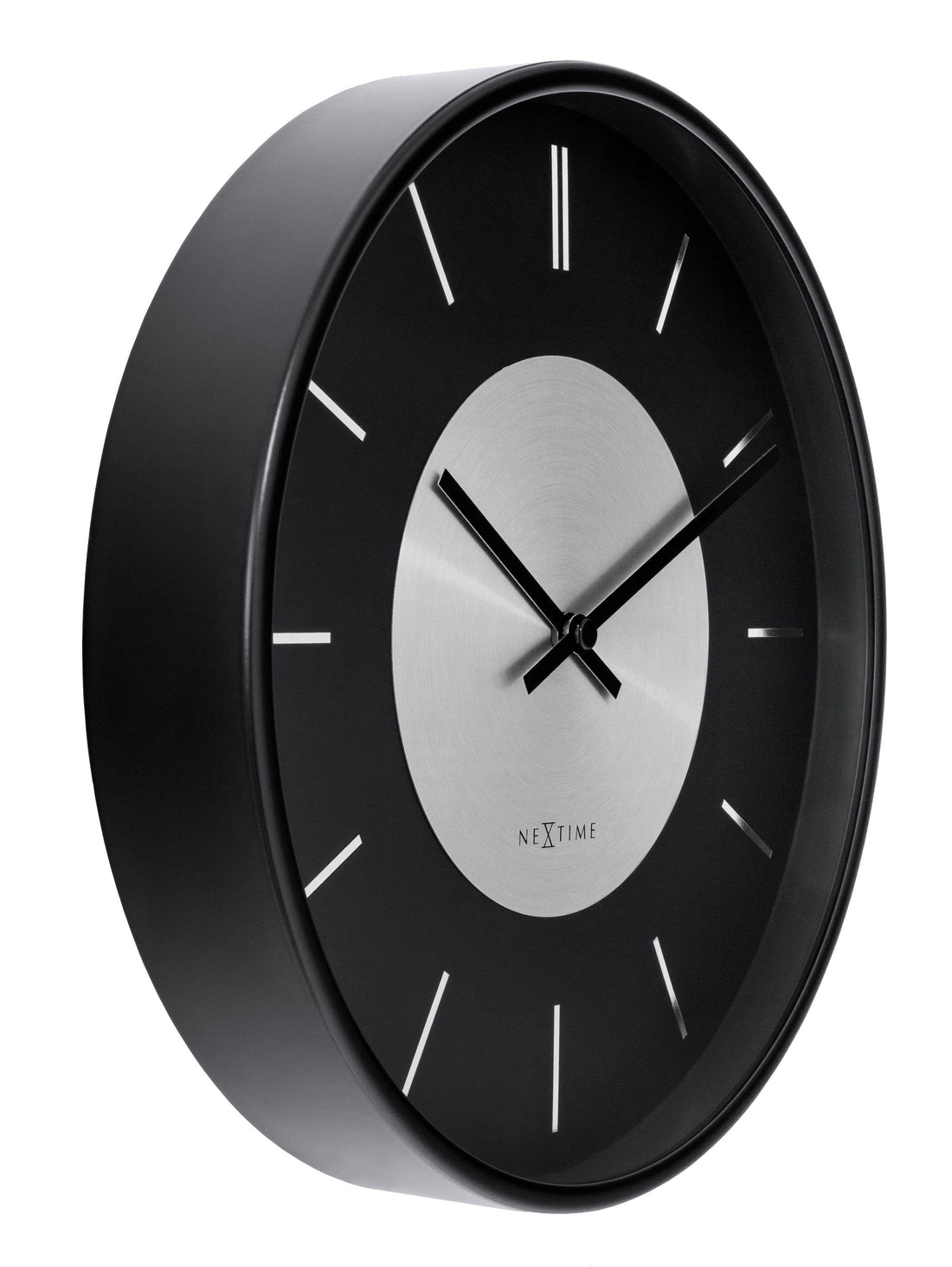Wall Clock 25cm-Silent-Metal-NeXtime 'Retro II' - Goat Corp