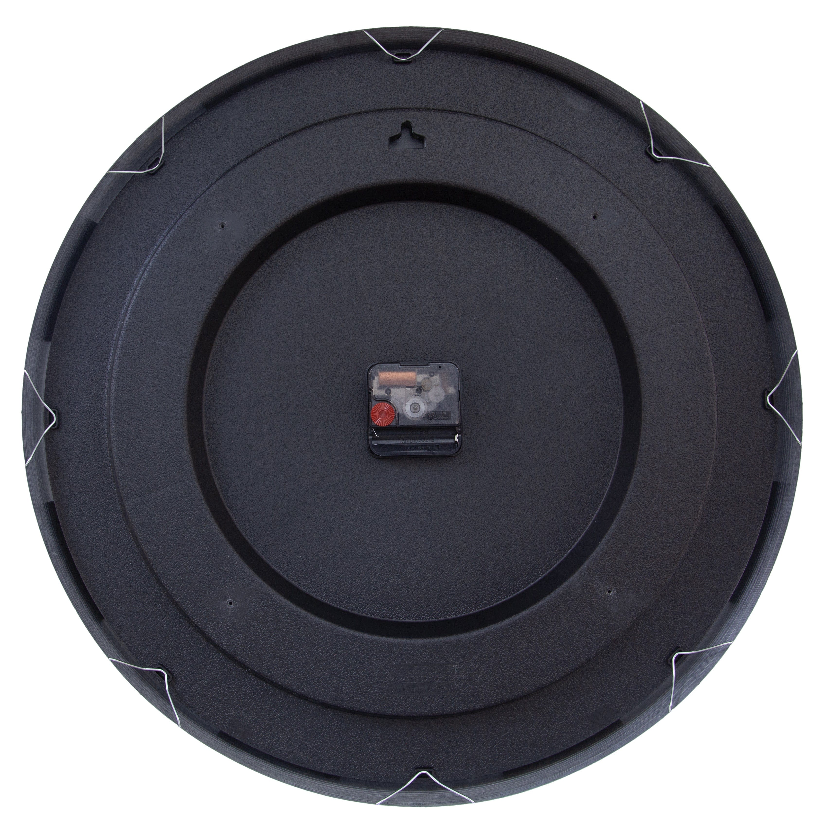 Large Wall Clock 48cm-Silent-Aluminium-NeXtime 'Marble Duo' - Goat Corp