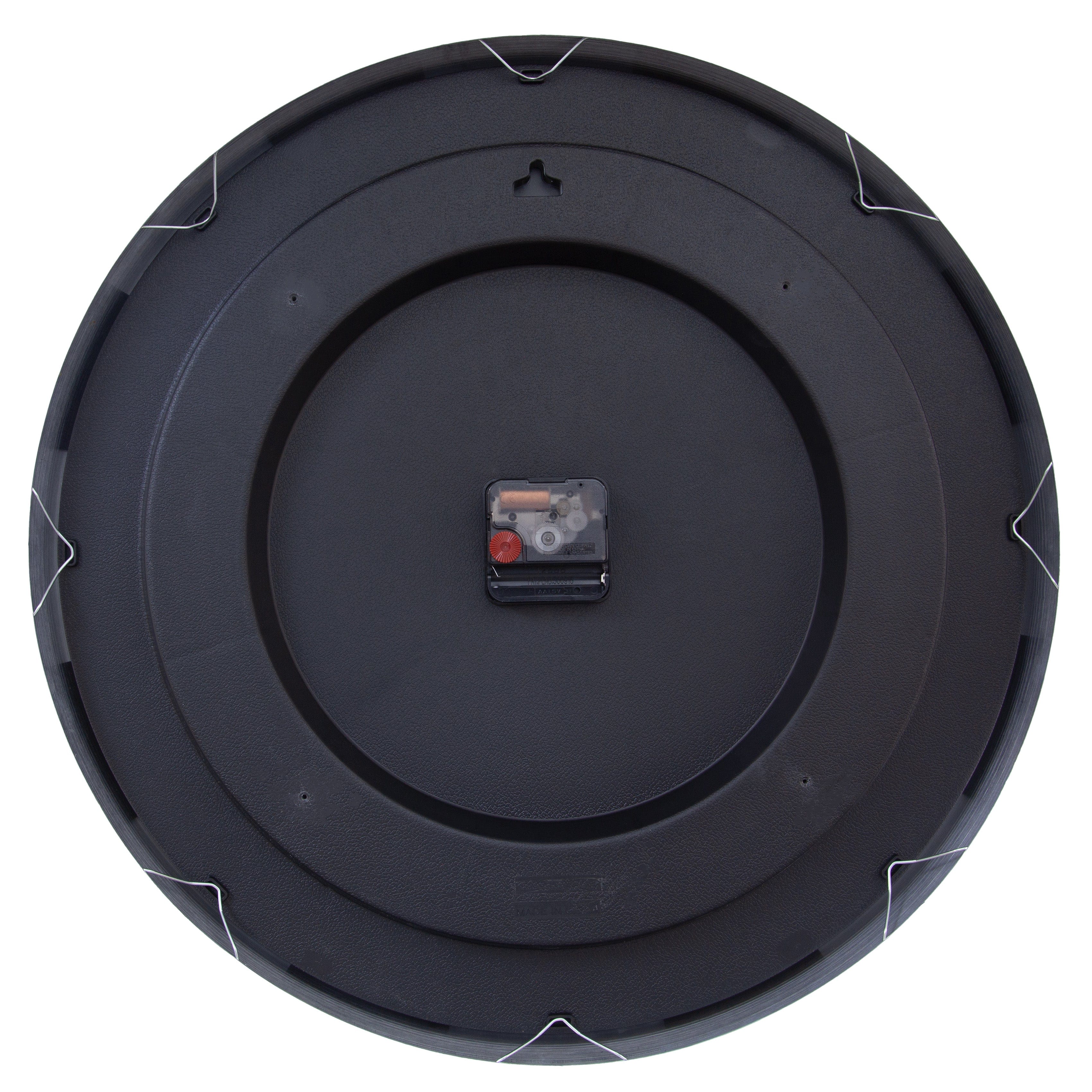 Large Wall Clock 48cm-Silent-Aluminium-NeXtime 'Marble Duo' - Goat Corp