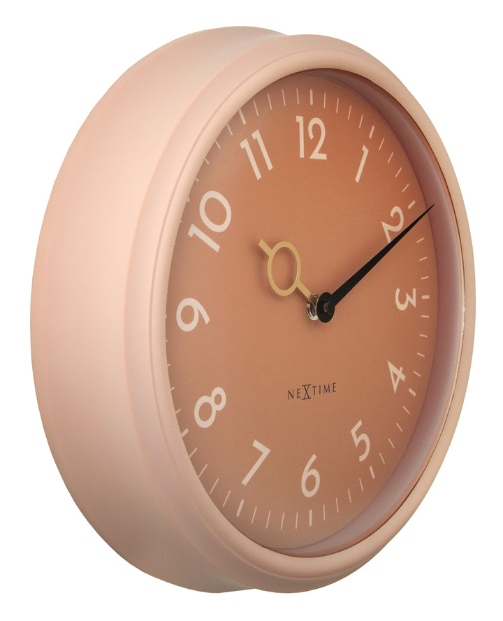 Wall Clock 30.5cm-Silent-ABS-NeXtime 'Golden Hour Wall' - Goat Corp