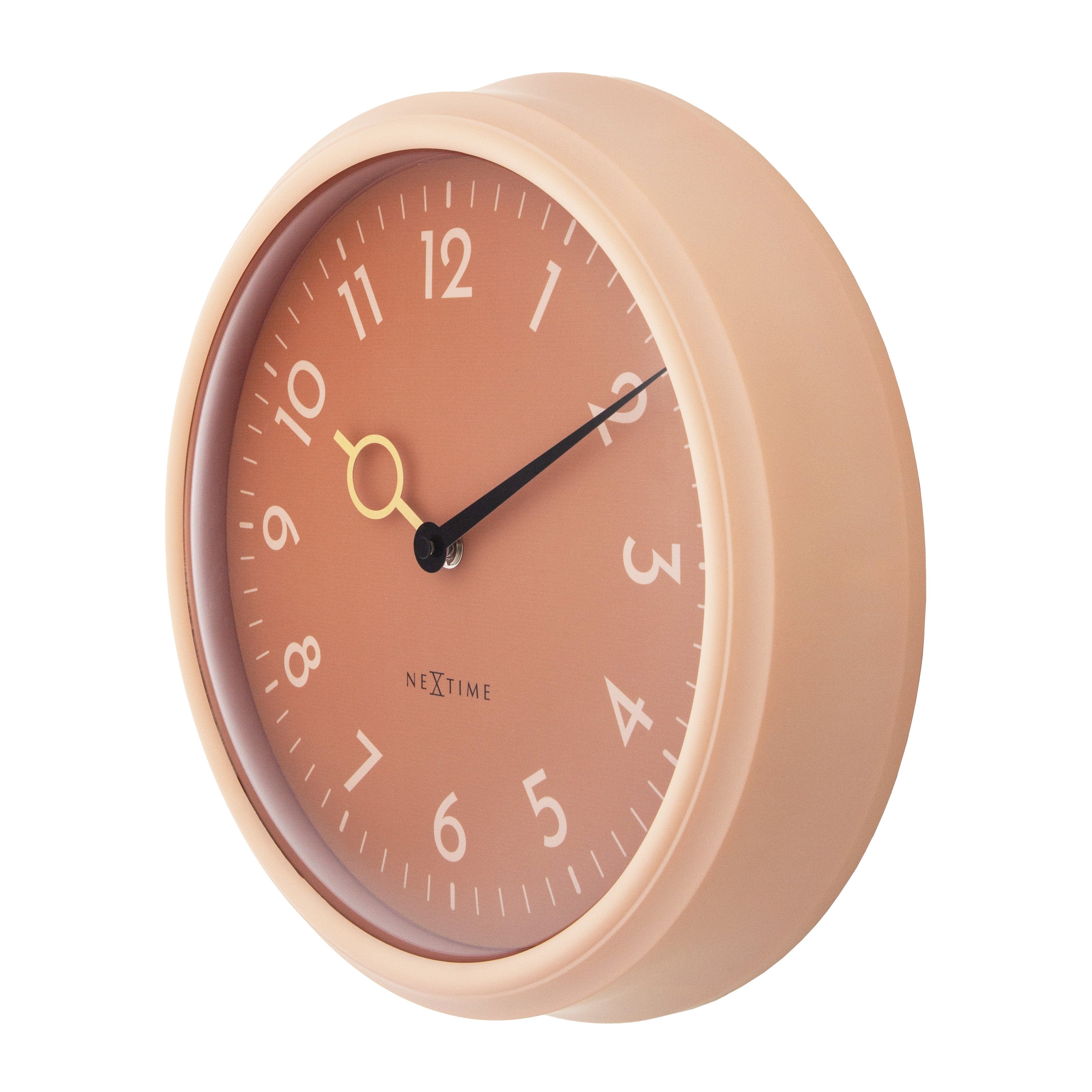 Wall Clock 30.5cm-Silent-ABS-NeXtime 'Golden Hour Wall' - Goat Corp