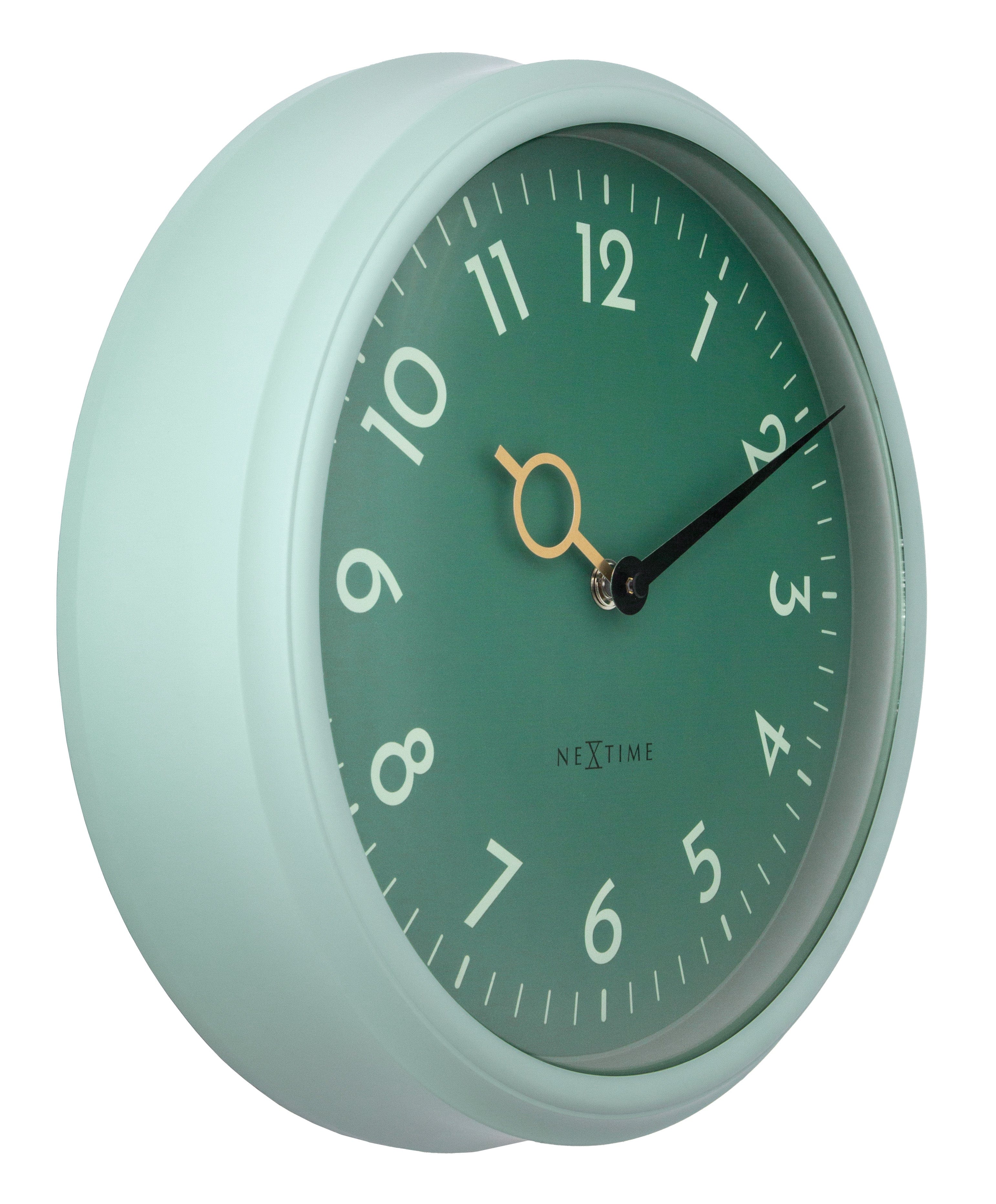 Wall Clock 30.5cm-Silent-ABS-NeXtime 'Golden Hour Wall' - Goat Corp