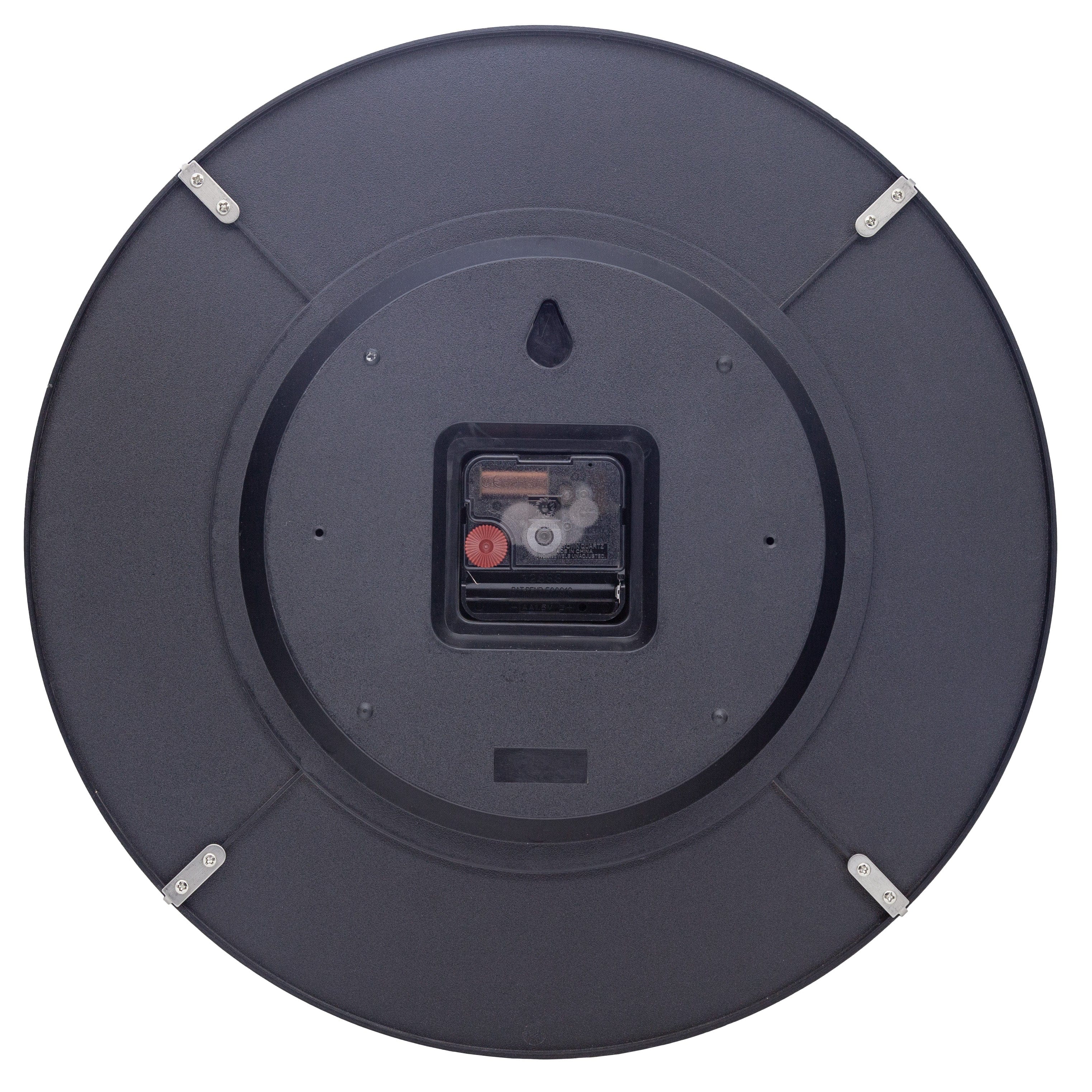 Wall Clock 35cm Domed Glass Lens-Silent-Glass-NeXtime 'Duomo' - Goat Corp