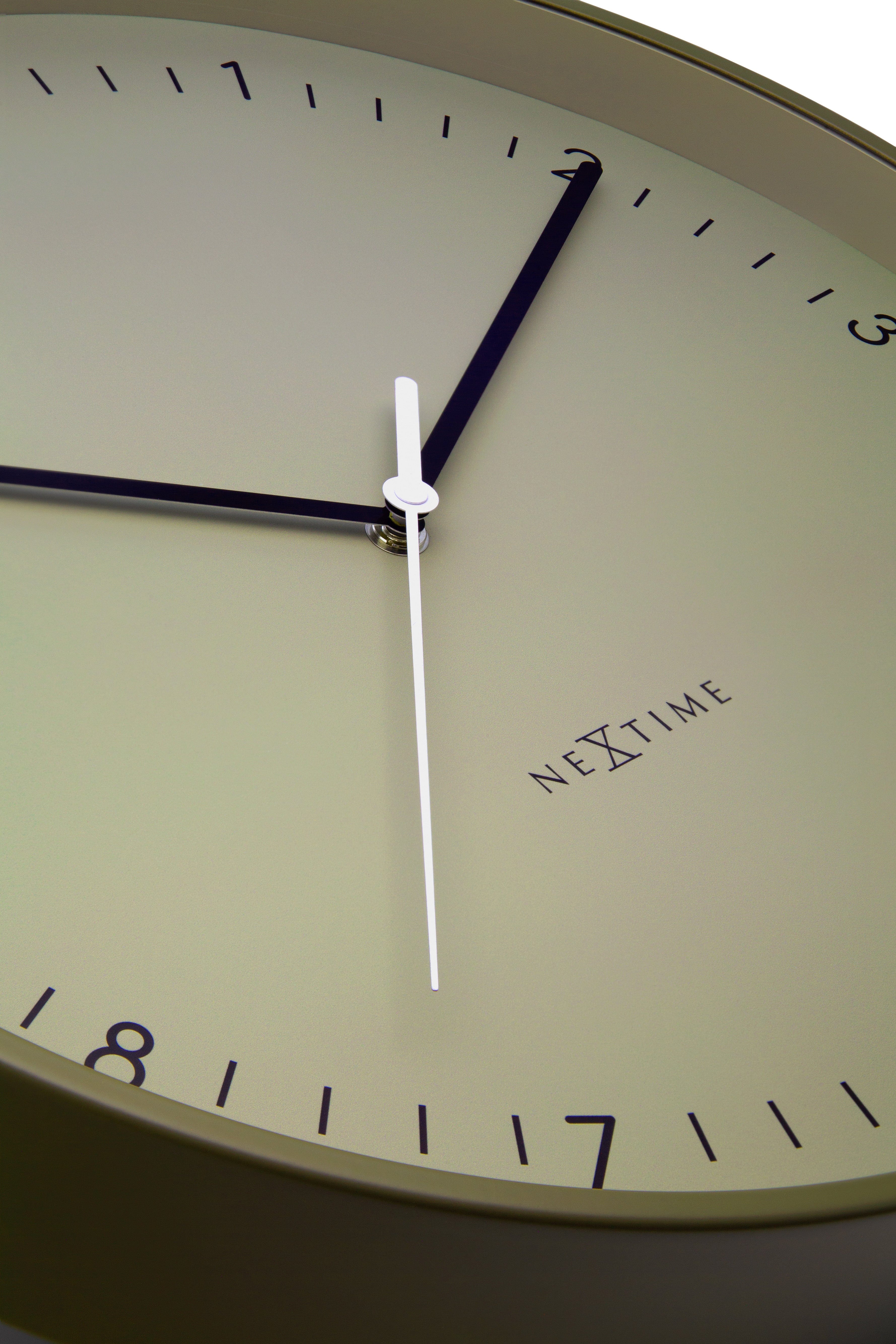 Wall clock 40cm-Silent-Metal-NeXtime 'Berlin L' - Goat Corp