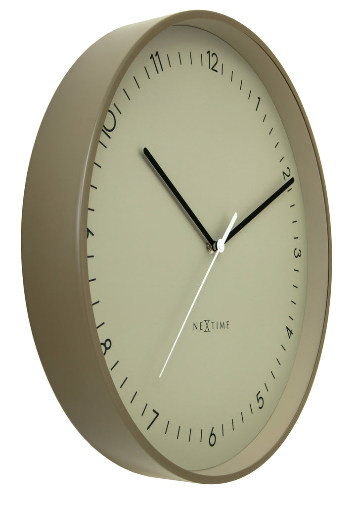 Wall clock 40cm-Silent-Metal-NeXtime 'Berlin L' - Goat Corp
