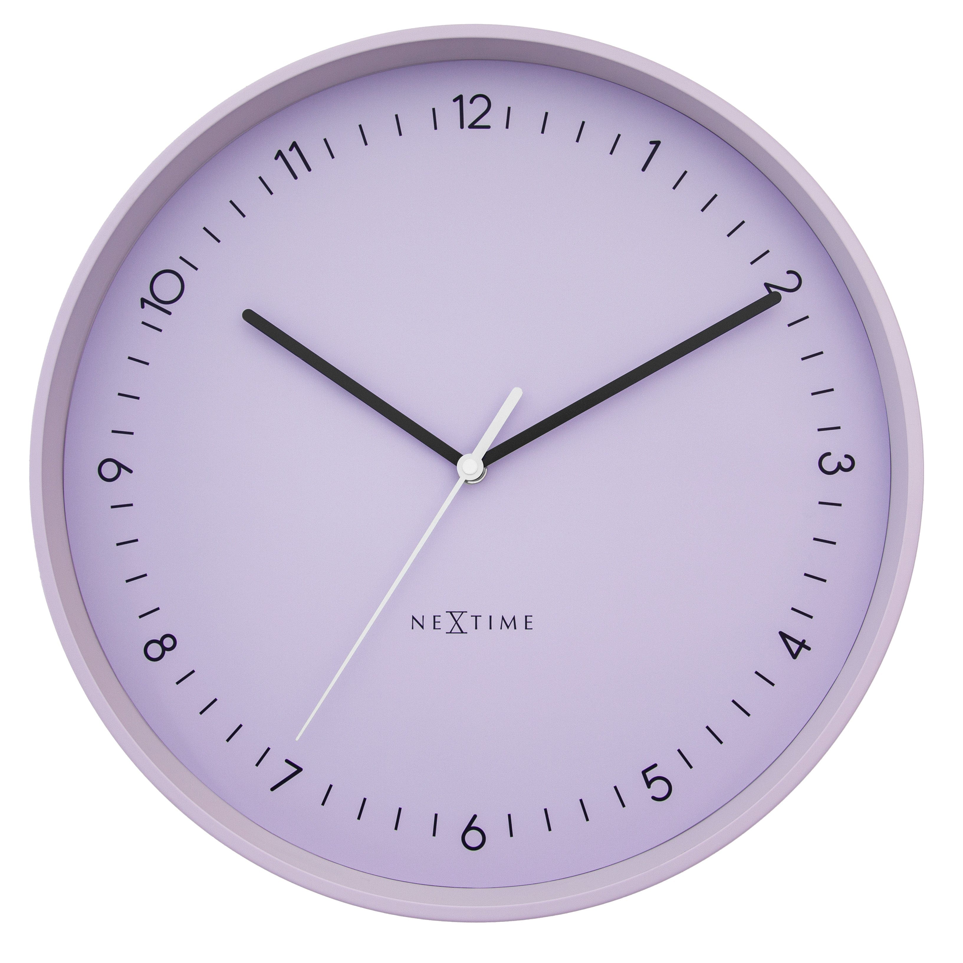 Wall clock 40cm-Silent-Metal-NeXtime 'Berlin L' - Goat Corp