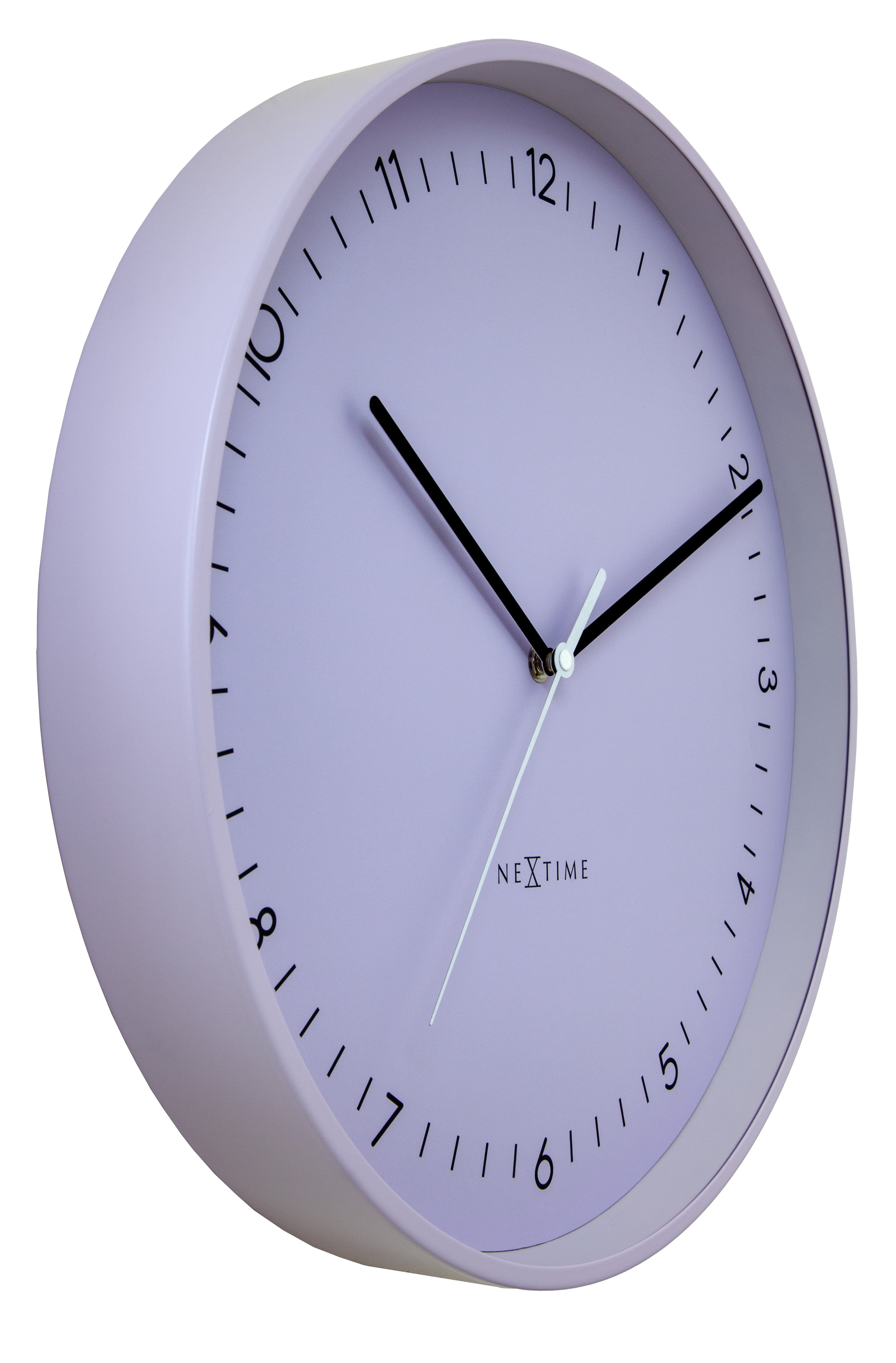 Wall clock 40cm-Silent-Metal-NeXtime 'Berlin L' - Goat Corp