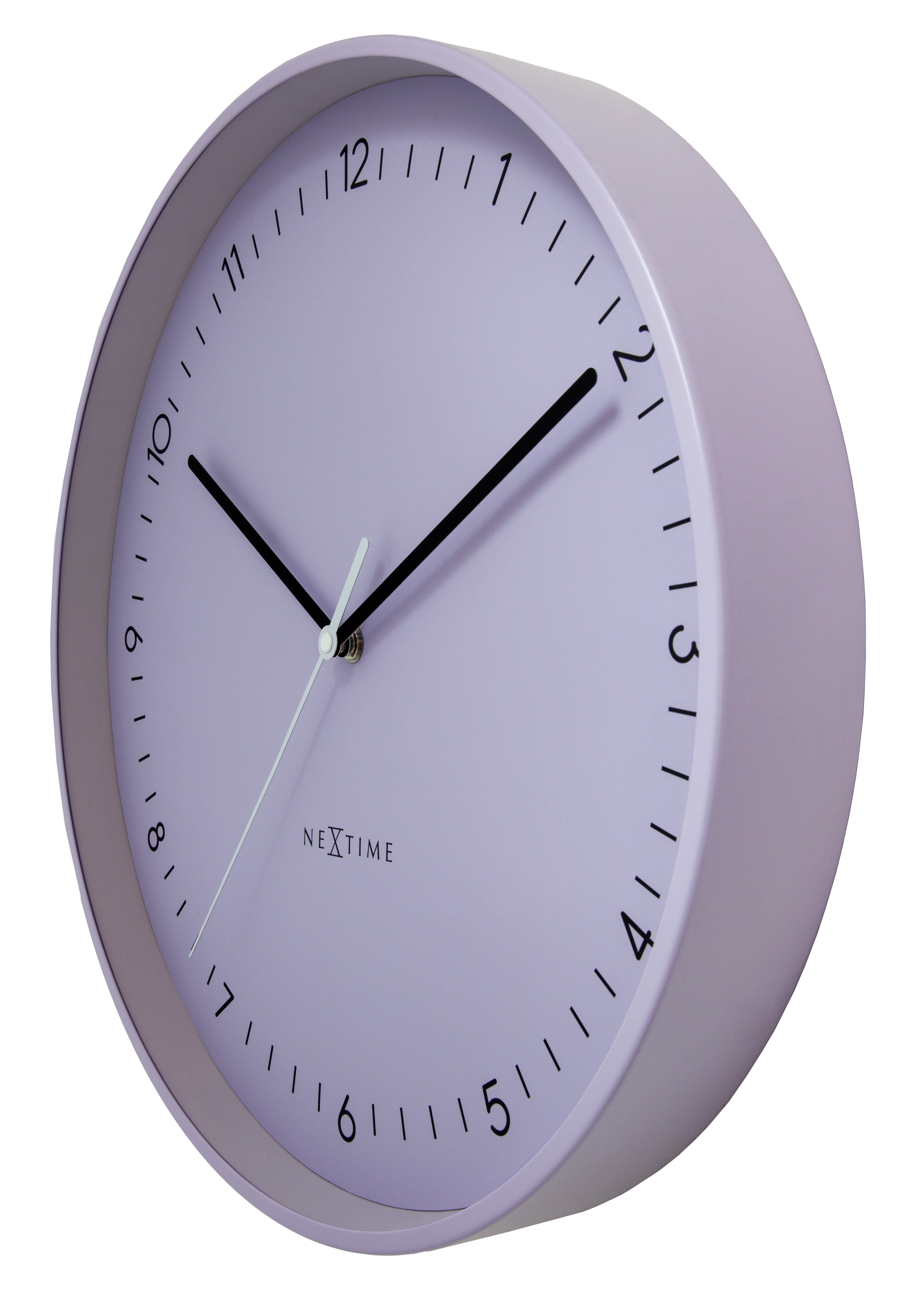 Wall clock 40cm-Silent-Metal-NeXtime 'Berlin L' - Goat Corp