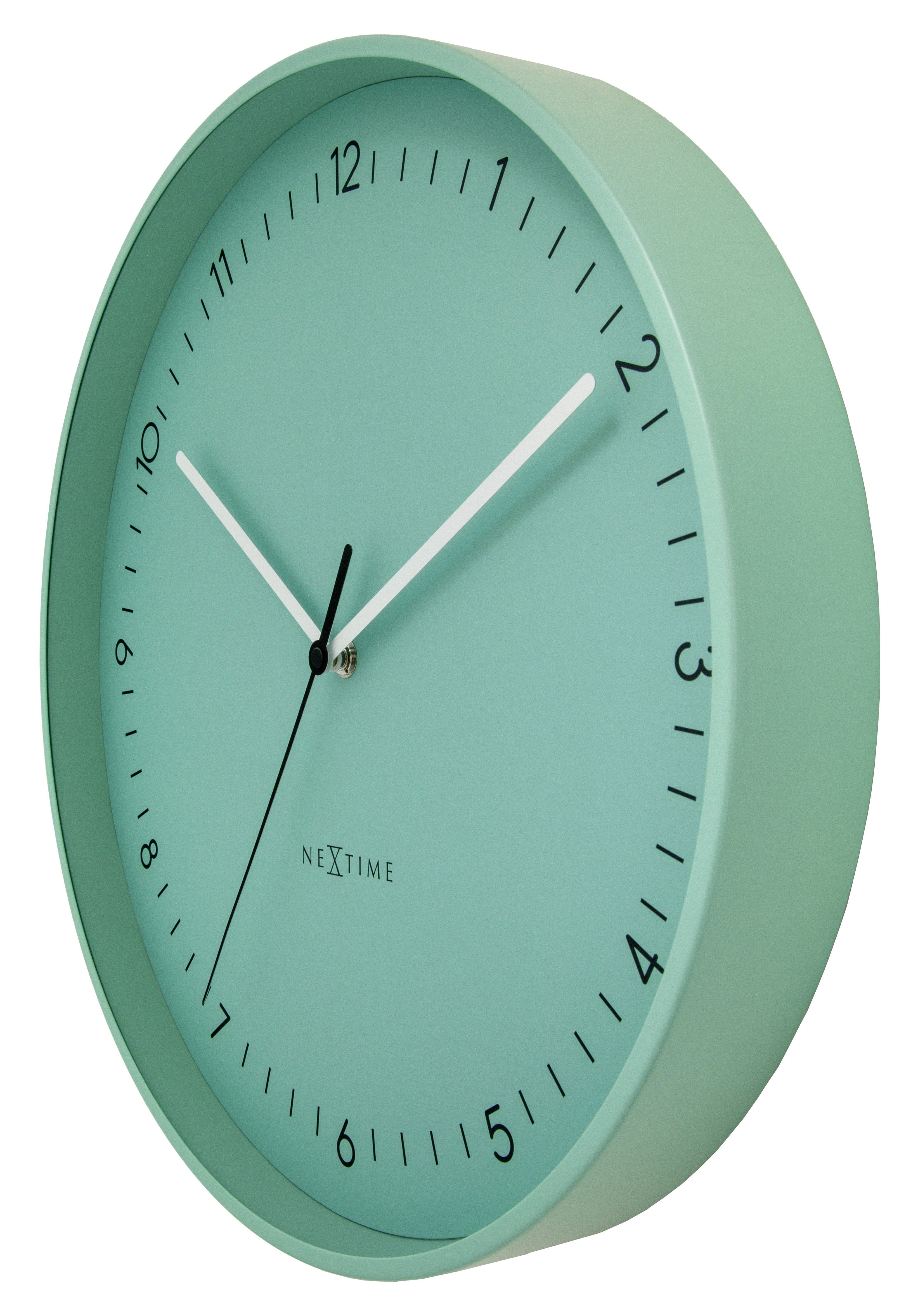 Wall clock 40cm-Silent-Metal-NeXtime 'Berlin L' - Goat Corp