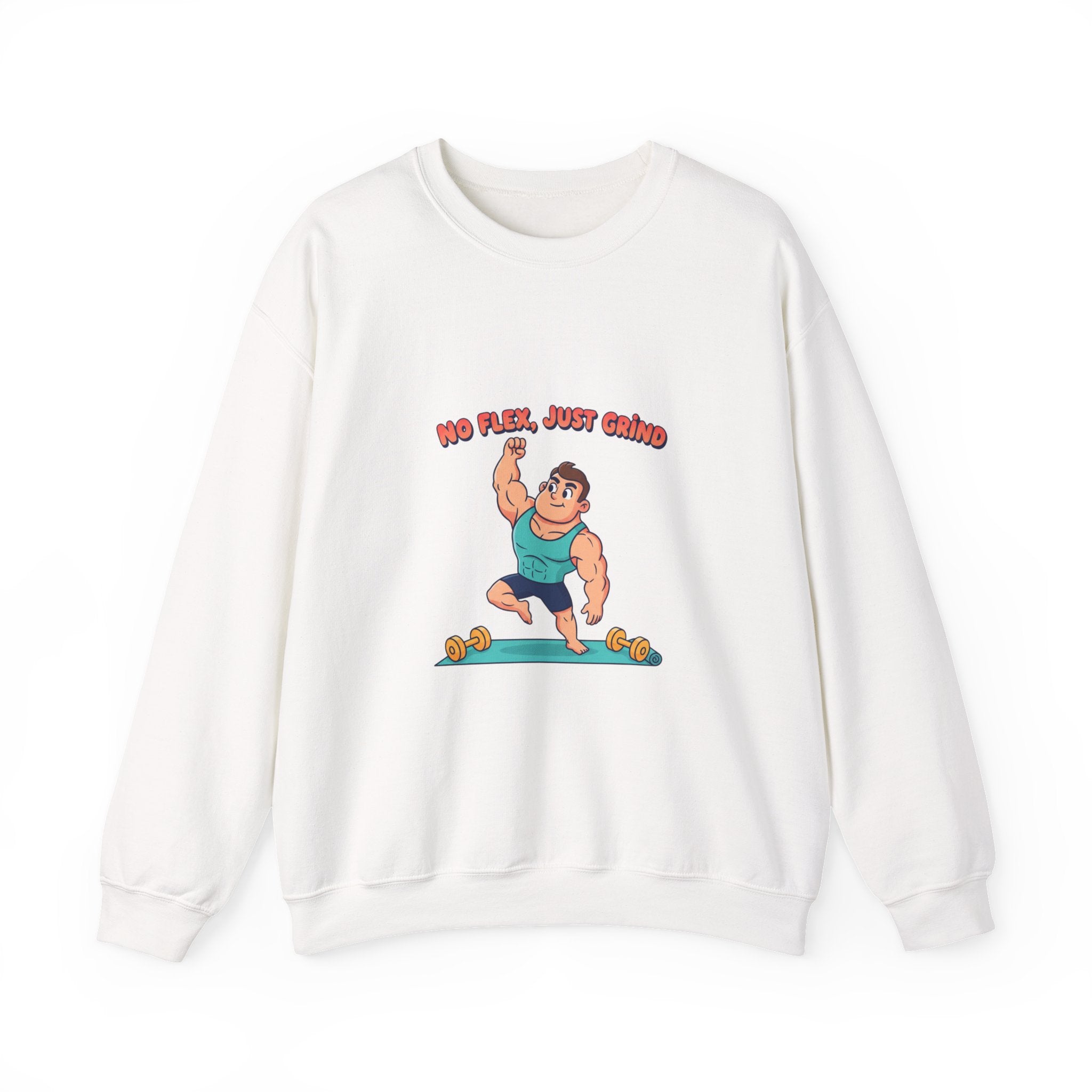 No Flex Just Trying Sweatshirt | gymtimidation, start small fitness