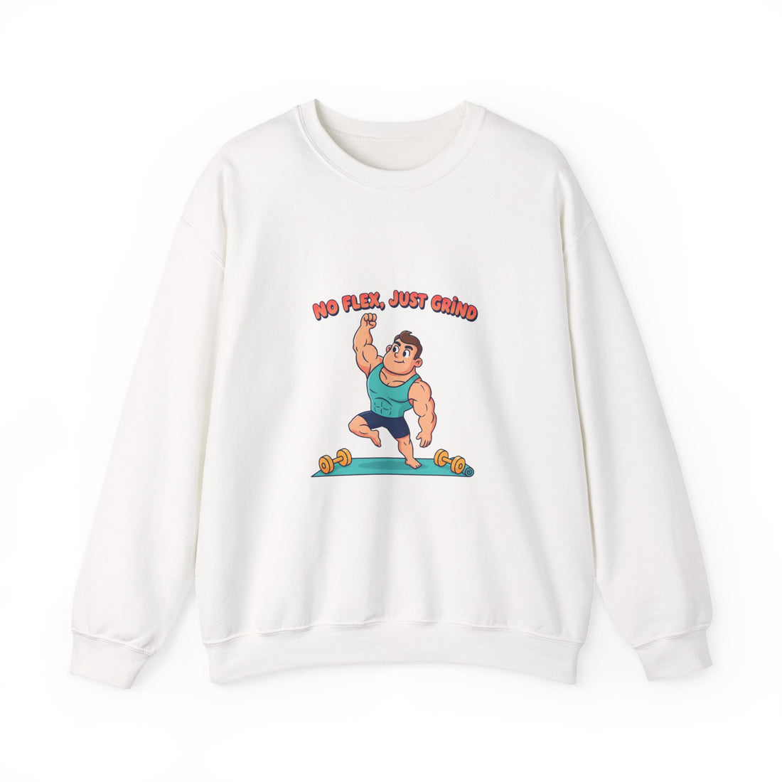 No Flex Just Trying Sweatshirt | gymtimidation, start small fitness