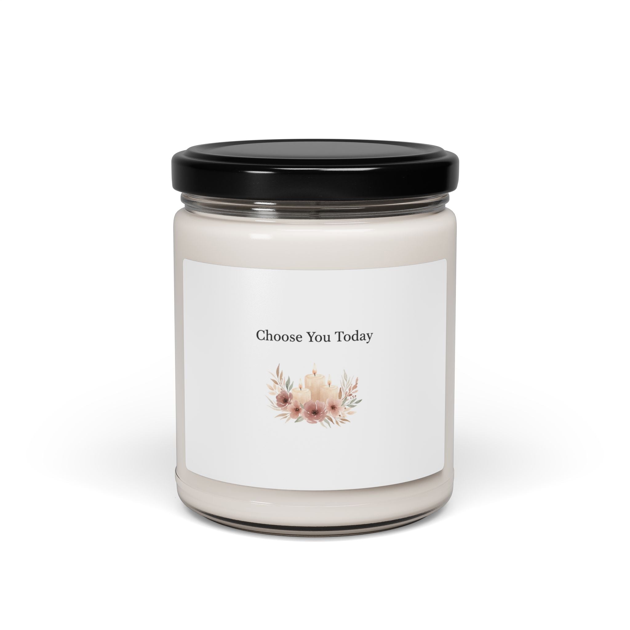 Choose You Today Candle | Soy Candle, Self‑Love Valentine, Calm Neutral Label