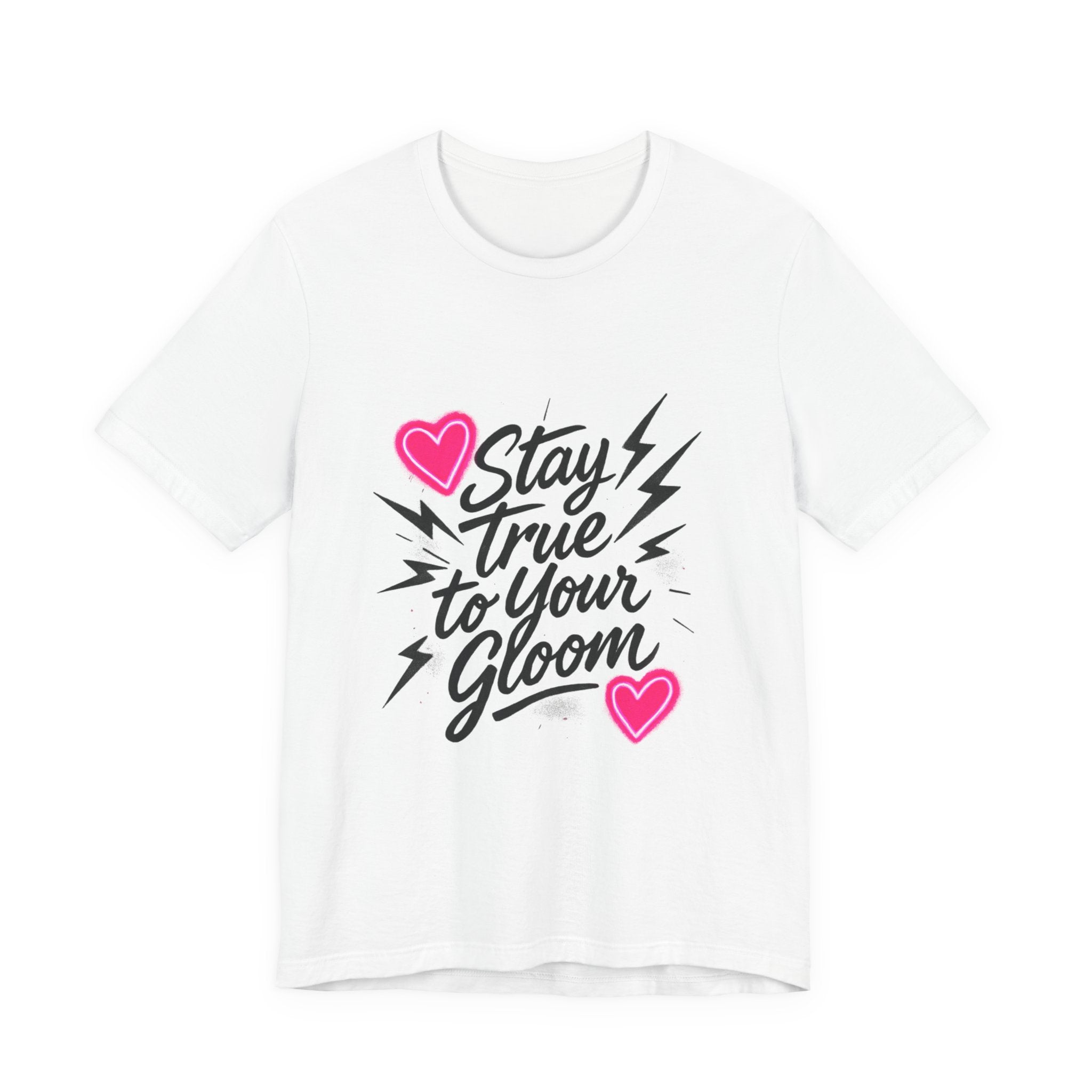 Stay True To Your Gloom T-Shirt — Heart & Lightning Retro Graphic Tee