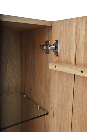 Wiesbaden Vision eiken badkamermeubel 160x35x35 cm (links en rechts)