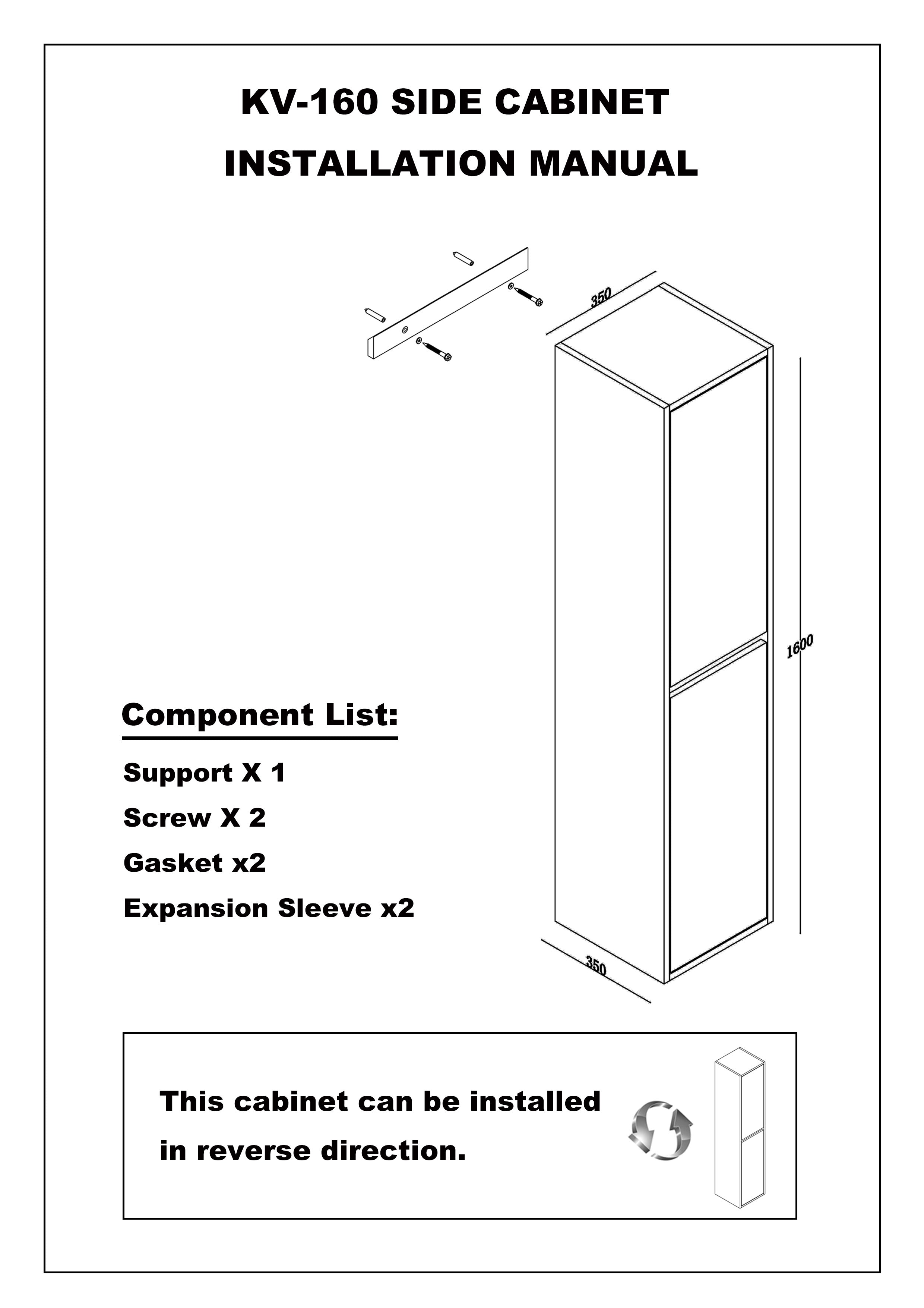 Wiesbaden Vision eiken badkamermeubel 160x35x35 cm (links en rechts)