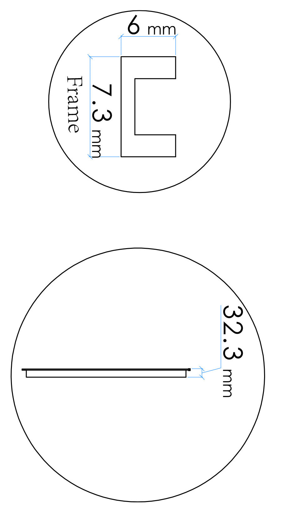 Novi ronde spiegel Wiesbaden met LED, dimbaar 60 cm in geborsteld messing