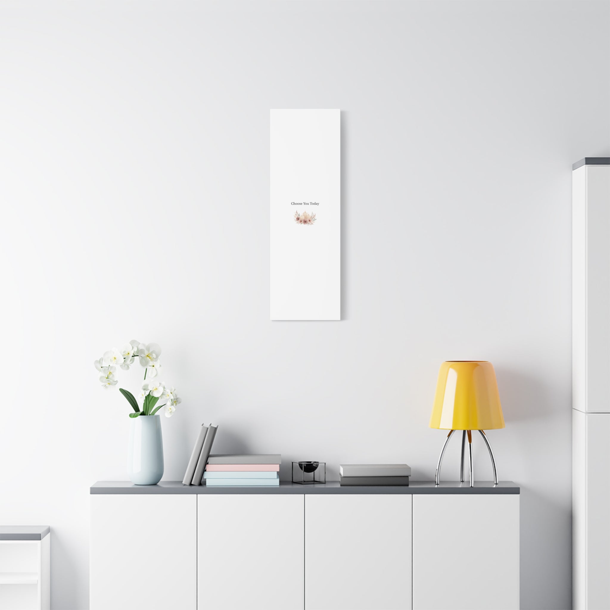 Choose You Today Canvas | Self-Love Valentine, Self Care Wall Art