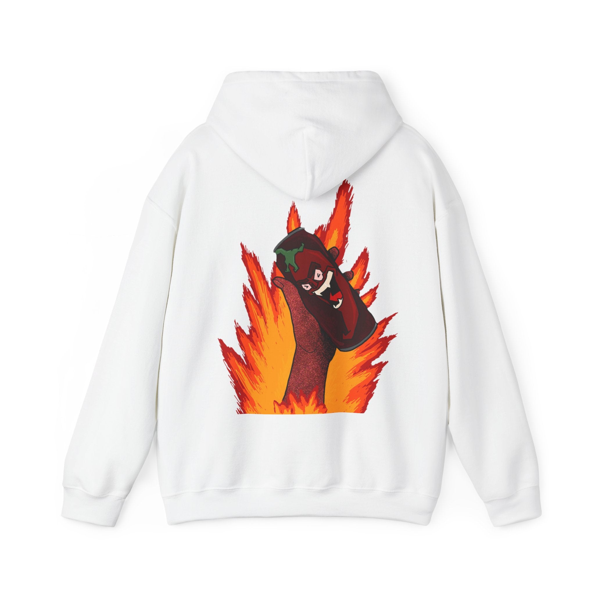 Stylish Unisex Graphic Hoodie, Cozy Fire Design Sweatshirt, Gift for Him & Her, Casual Everyday Wear, Perfect for Fall & Winter - Goat Corp