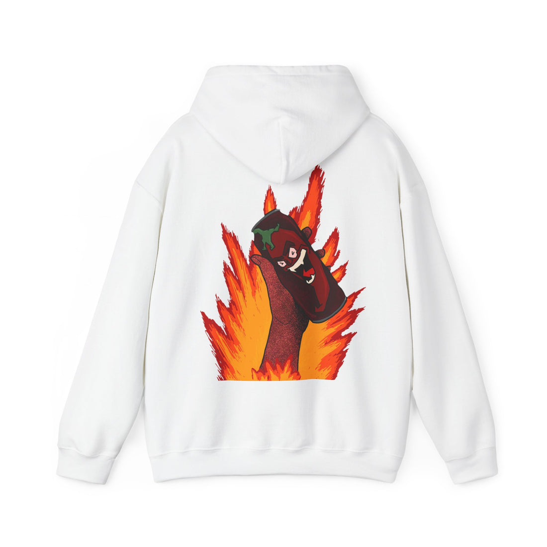 Stylish Unisex Graphic Hoodie, Cozy Fire Design Sweatshirt, Gift for Him & Her, Casual Everyday Wear, Perfect for Fall & Winter - Goat Corp
