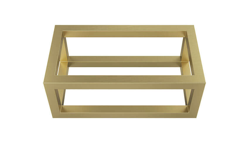 Wiesbaden Nick Frame voor Fontein 39,5x15x21,5 cm Geborsteld Messing