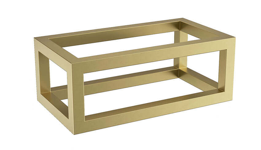 Wiesbaden Nick Frame voor Fontein 39,5x15x21,5 cm Geborsteld Messing