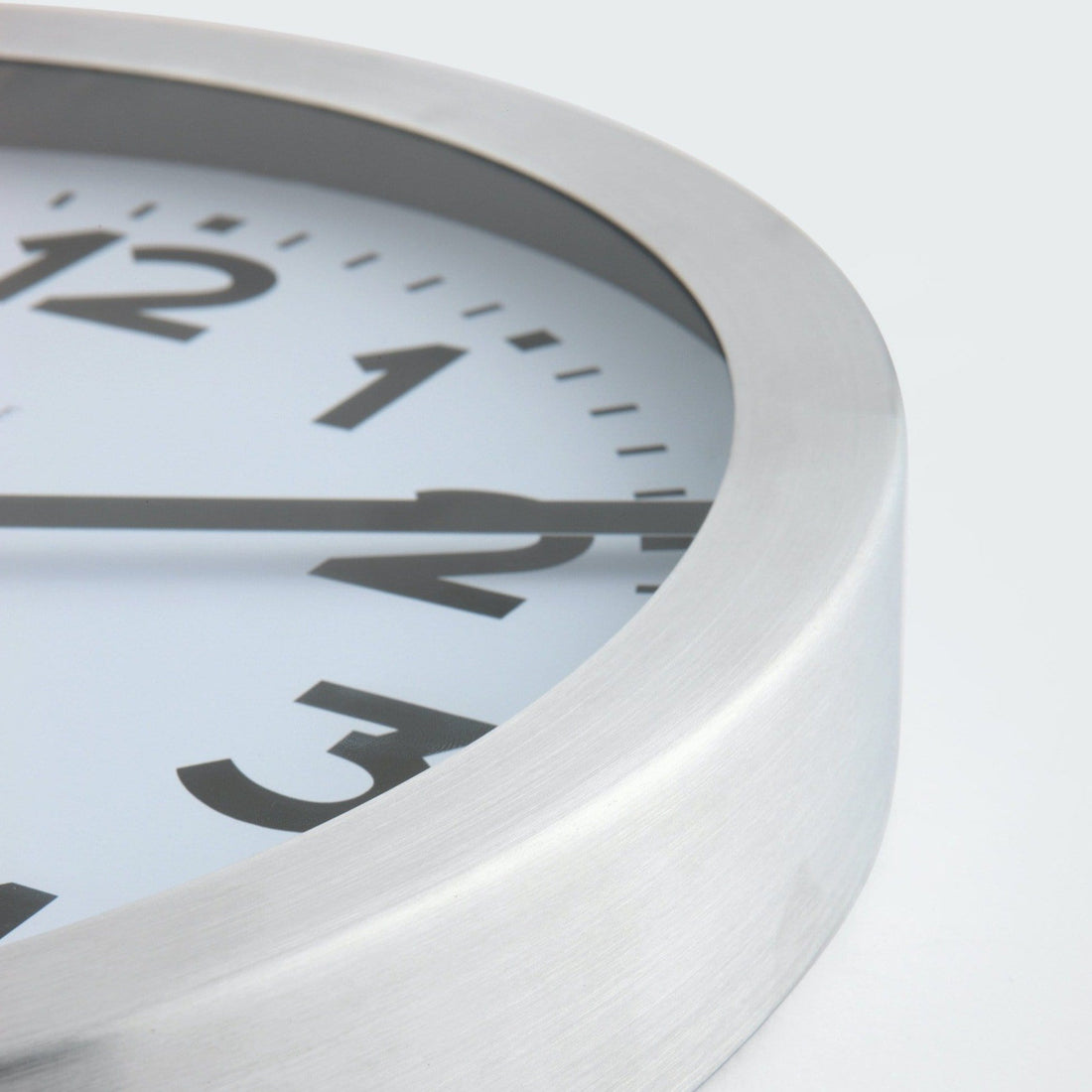 Wall clock/ Table clock - Aluminum - 'Station Numbers' - Goat Corp