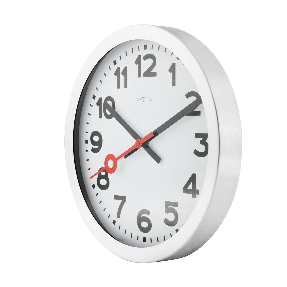 Wall clock/ Table clock - Aluminum - 'Station Numbers' - Goat Corp