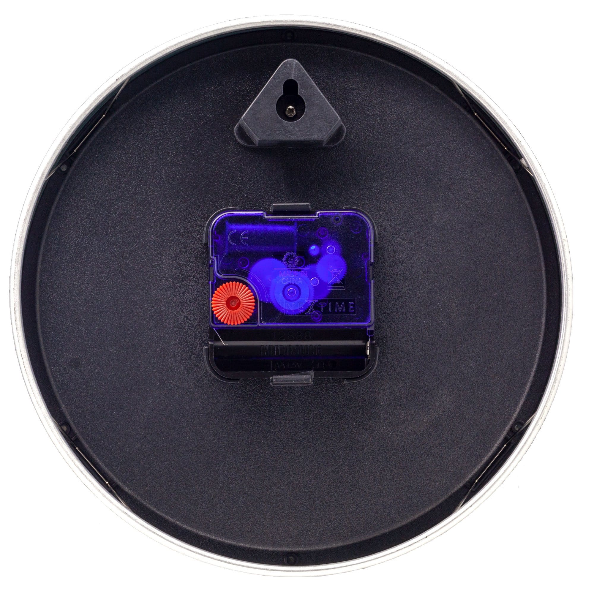 Wall clock/Table clock -  Black - Aluminum - 'Station Numbers' - Goat Corp