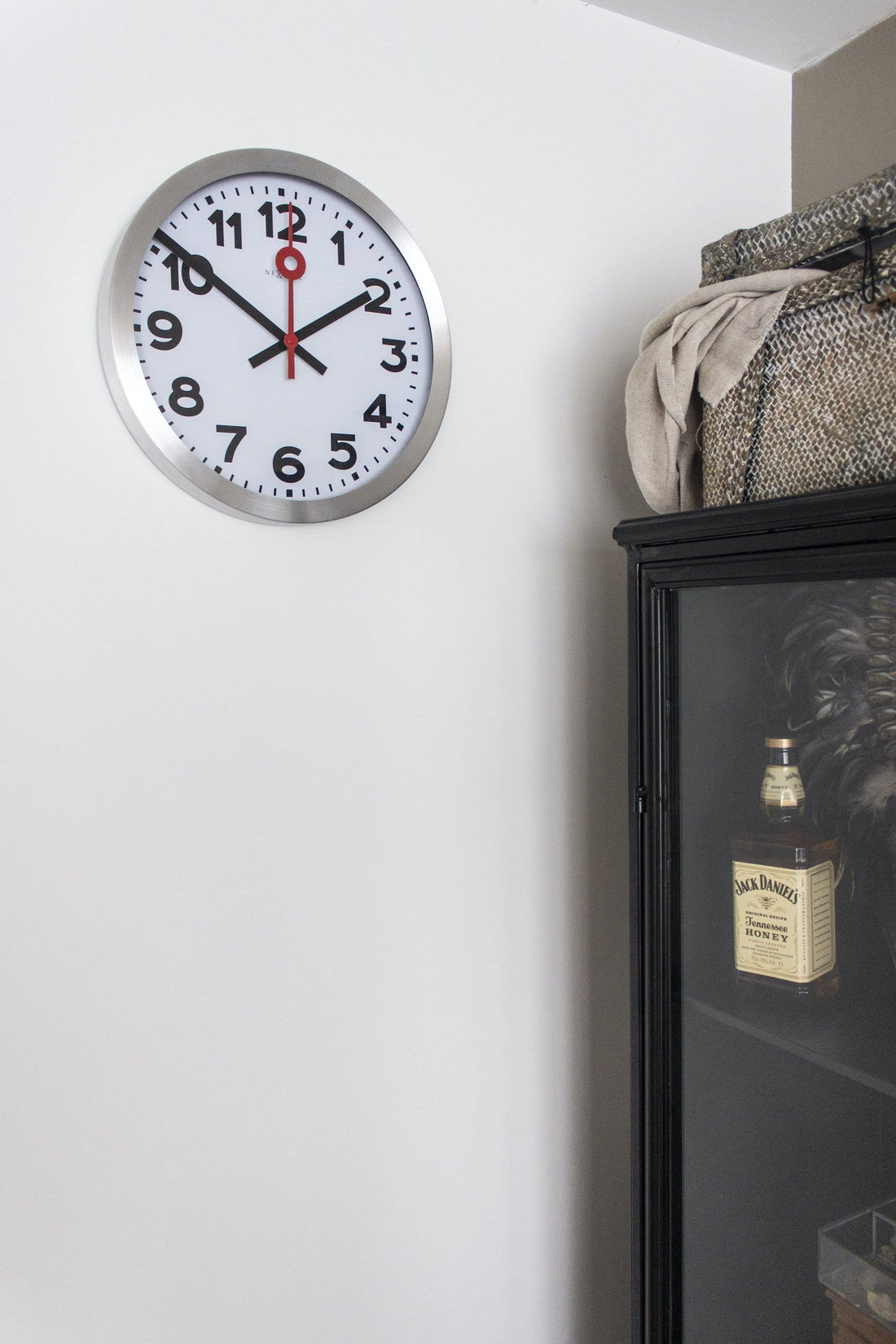 Wall clock/ Table clock - Aluminum - 'Station Numbers' - Goat Corp