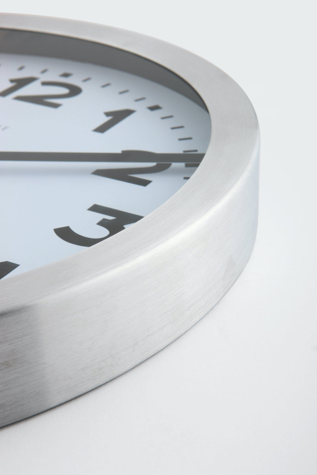 Wall clock/ Table clock - Aluminum - 'Station Numbers' - Goat Corp