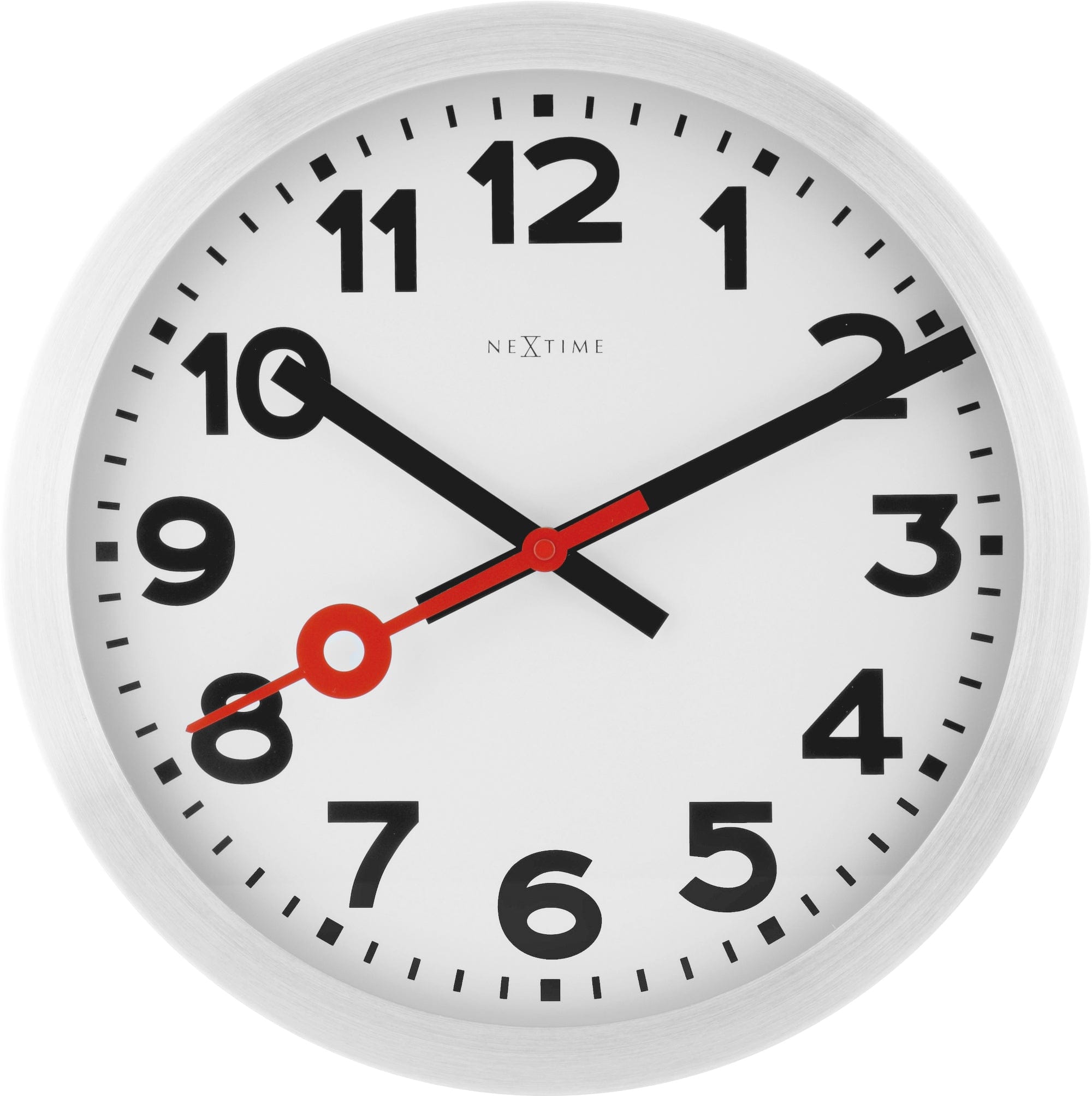 Wall clock/ Table clock - Aluminum - 'Station Numbers' - Goat Corp