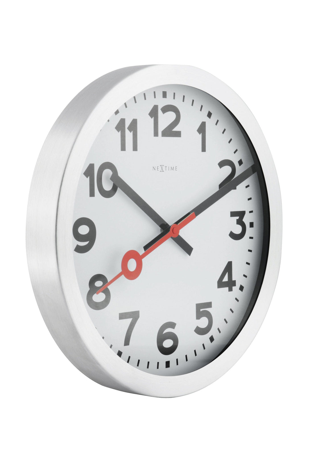 Wall clock/ Table clock - Aluminum - 'Station Numbers' - Goat Corp