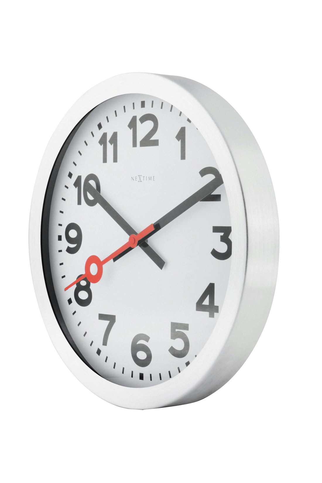 Wall clock/ Table clock - Aluminum - 'Station Numbers' - Goat Corp