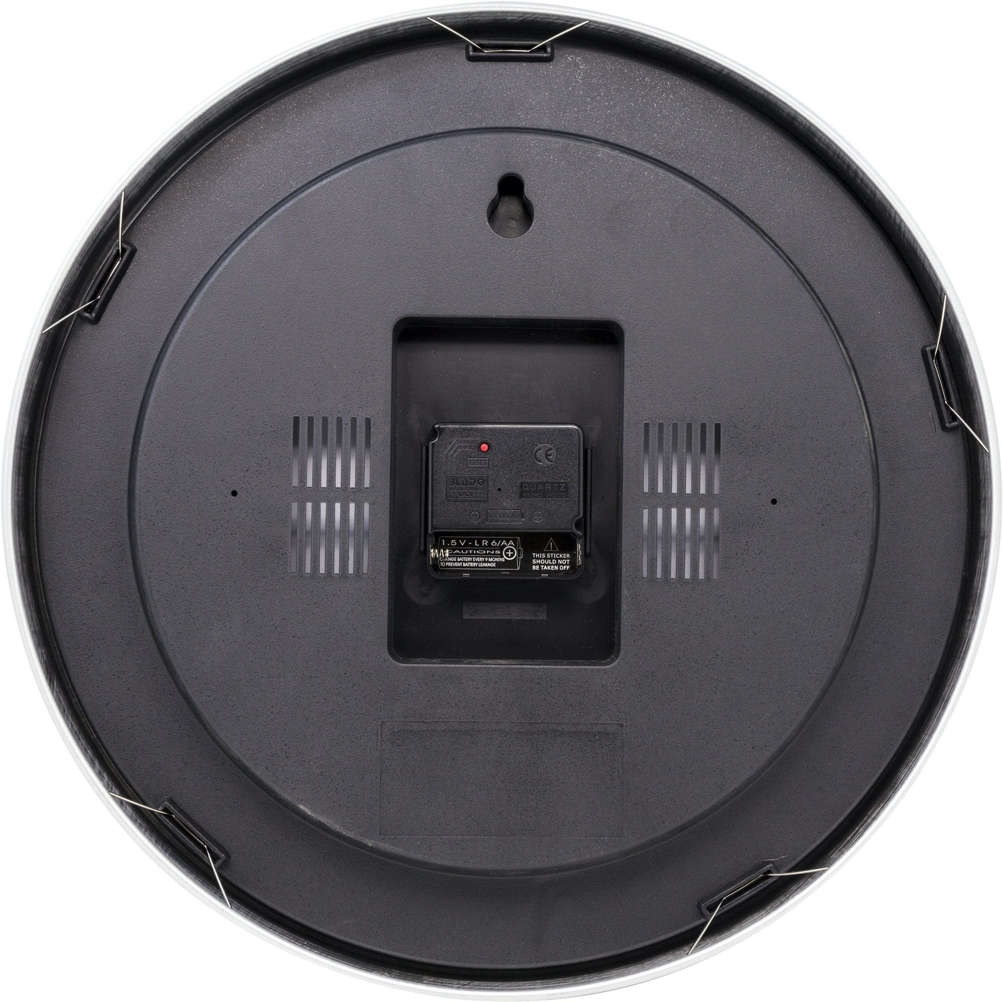 Wall clock -  35 cm  - Aluminum - 'Station Radio Controlled (DCF) Numbers' - Goat Corp