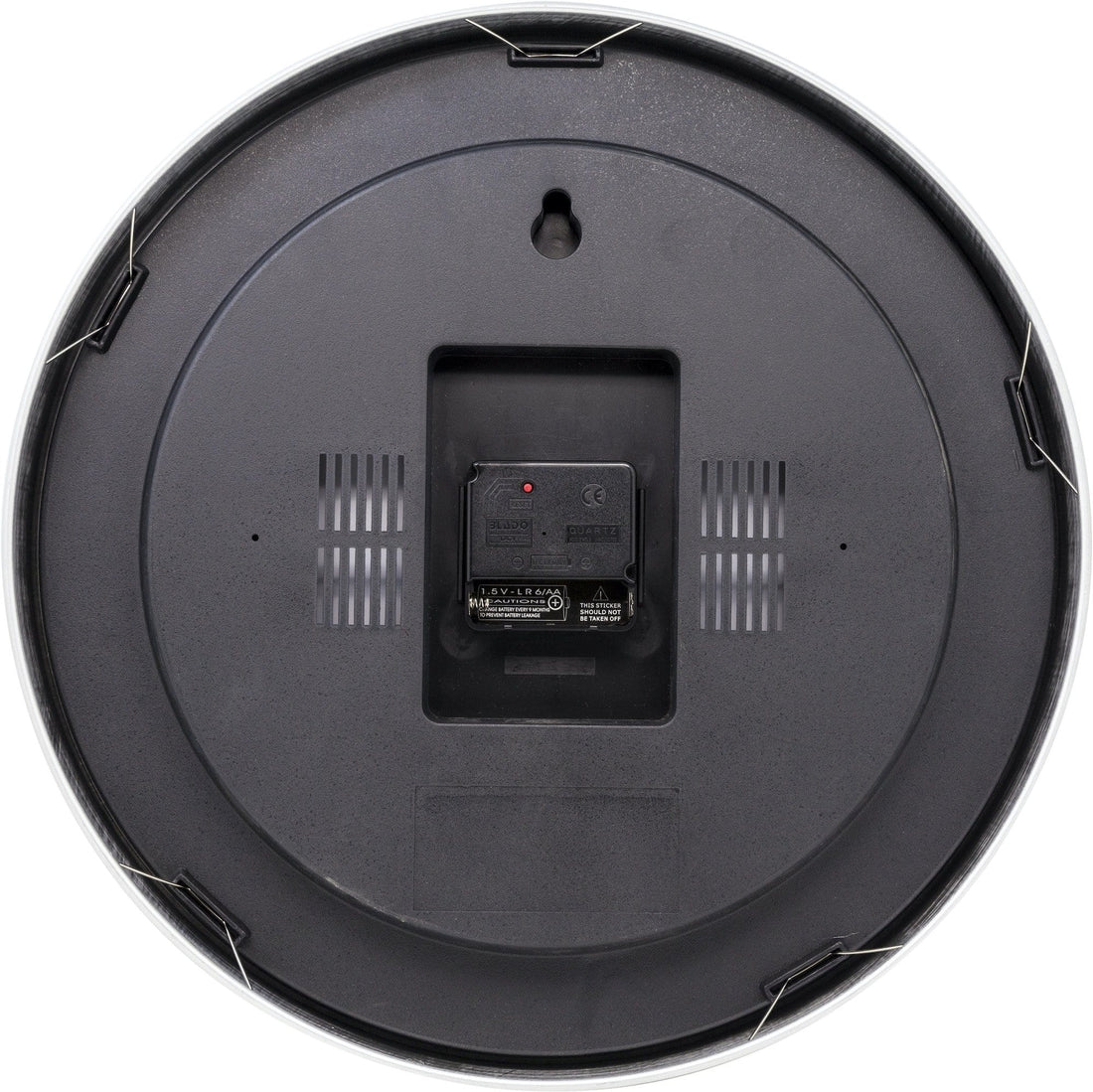 Wall clock -  35 cm  - Aluminum - 'Station Radio Controlled (DCF) Numbers' - Goat Corp