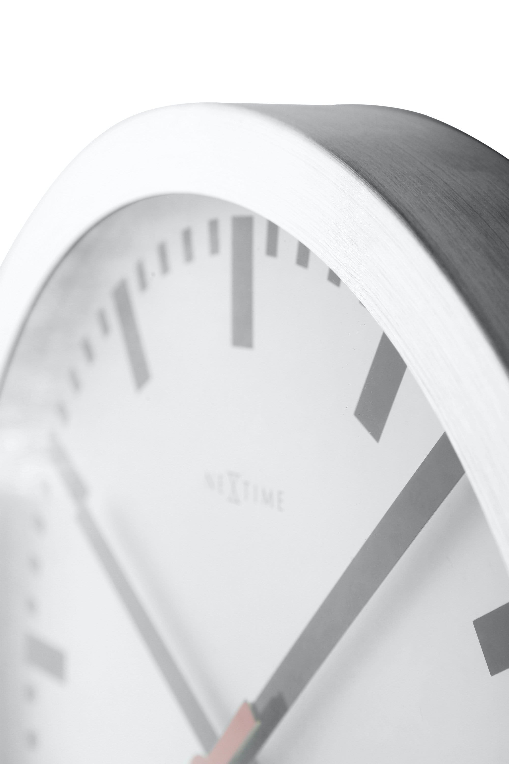 Wall clock/Table clock  - Aluminum  - 'Station Stripe' - Goat Corp