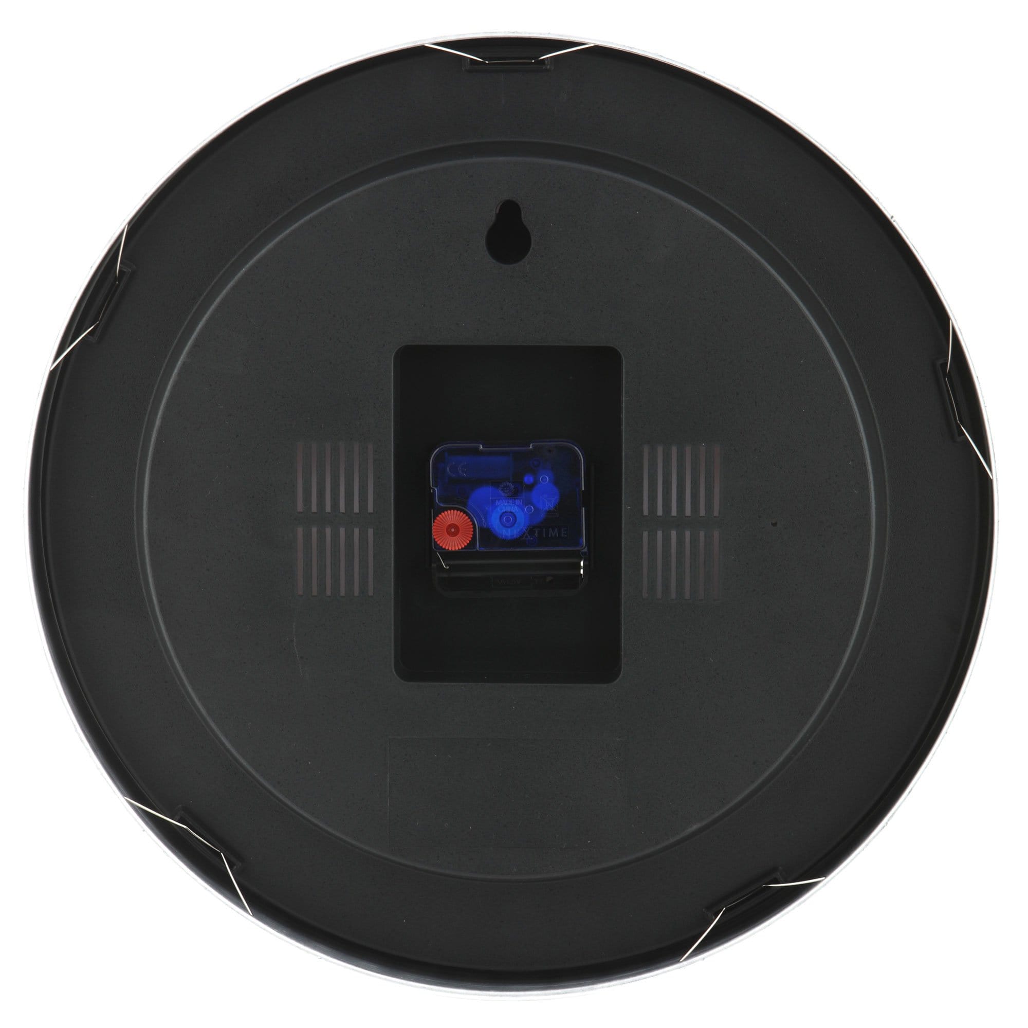 Wall clock/Table clock - Black - Aluminum - 'Station Stripe' - Goat Corp