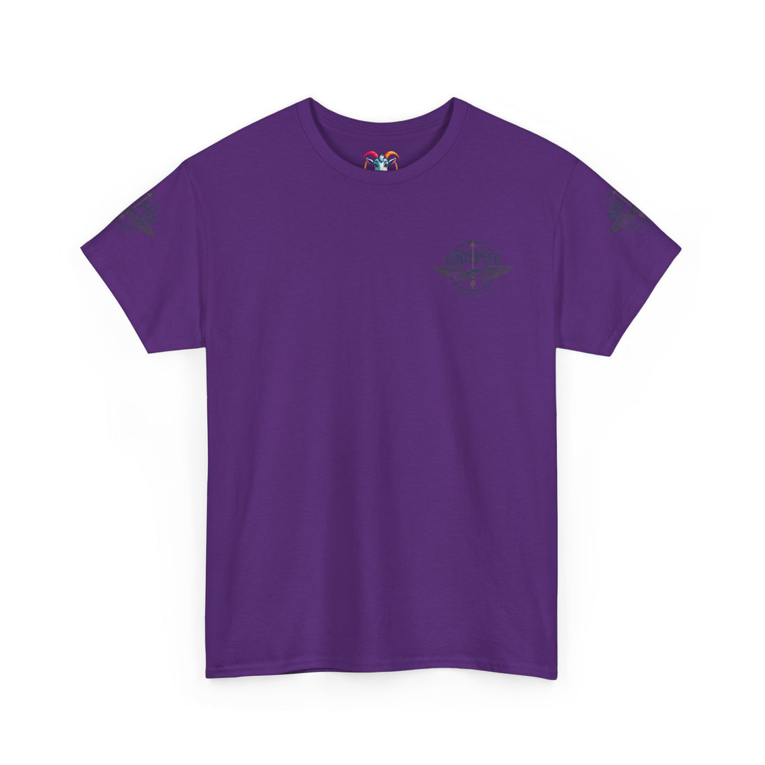 Godspeed Freedom Run Unisex Heavy Cotton Tee, Classic Graphic T-Shirt, Casual Wear, Gift for Runners, Vintage Style Apparel