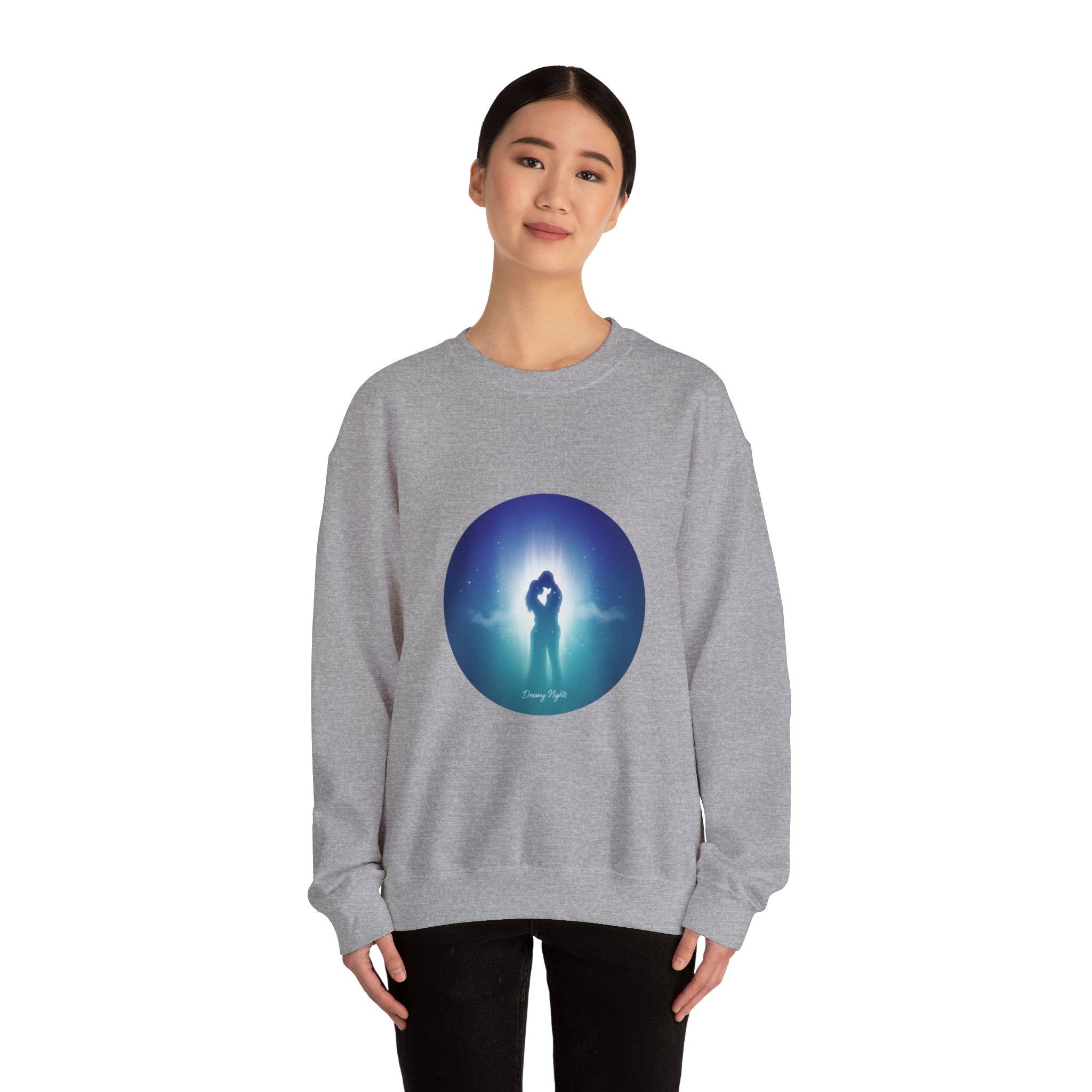 Afterlight Nightscape Crewneck Sweatshirt | luminous, cinematic glow
