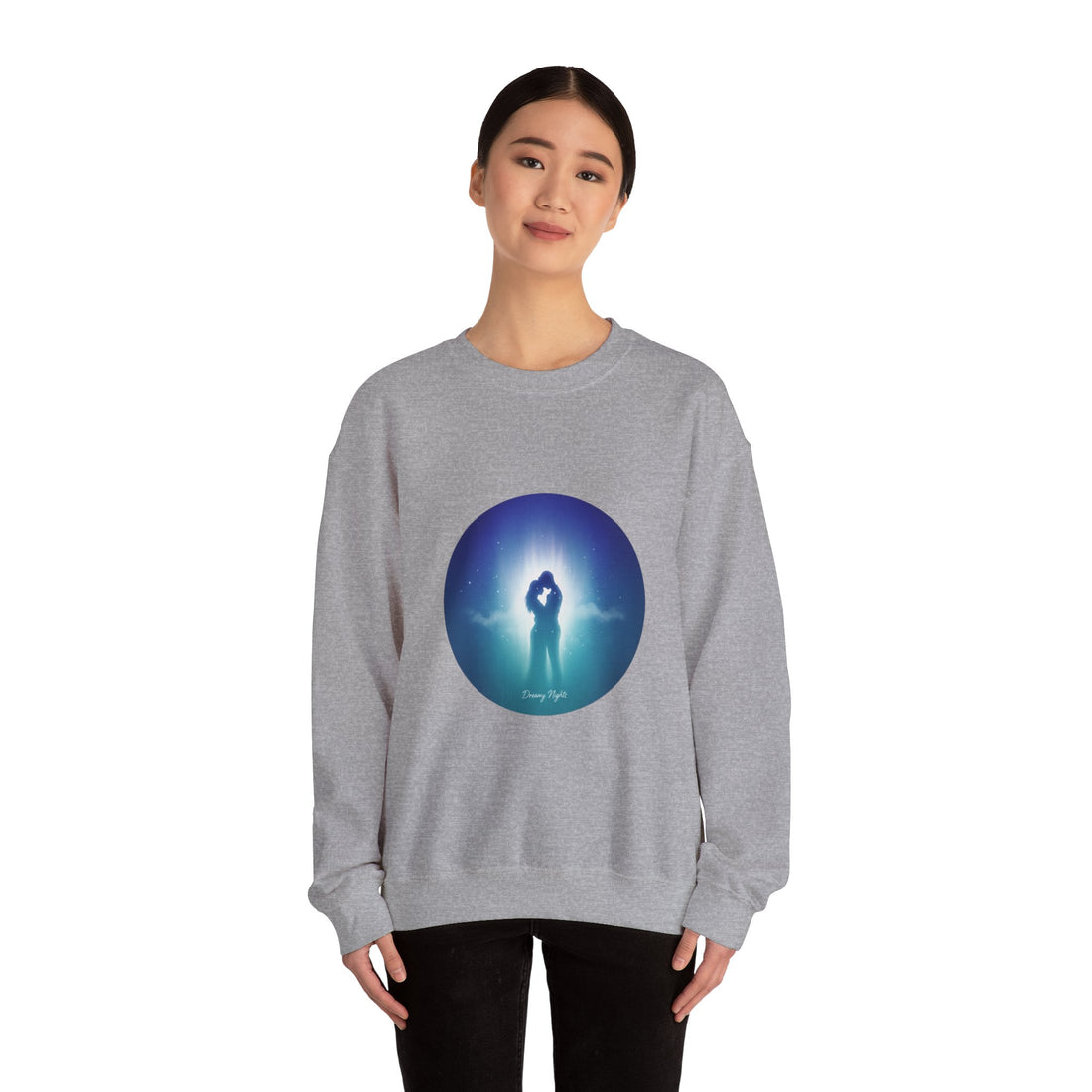 Afterlight Nightscape Crewneck Sweatshirt | luminous, cinematic glow