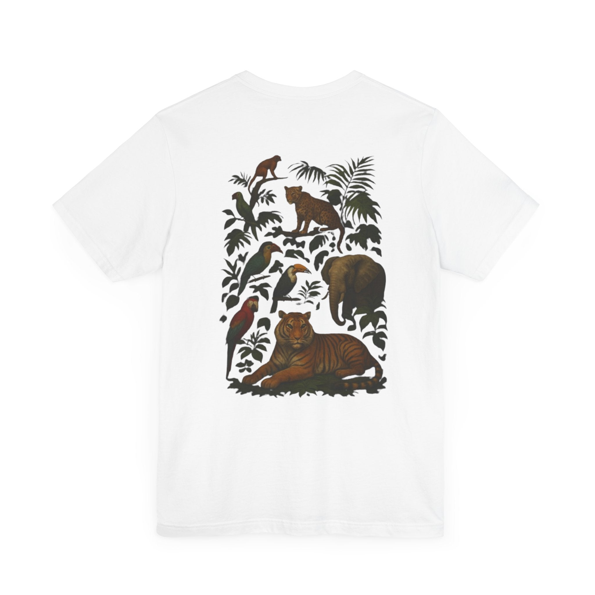 Welcome to the Jungle Tee, Unisex Short Sleeve Shirt, Nature Lovers Tee, Animal Graphic Tee, Summer Vibes Shirt, Eco-Friendly Apparel - Goat Corp