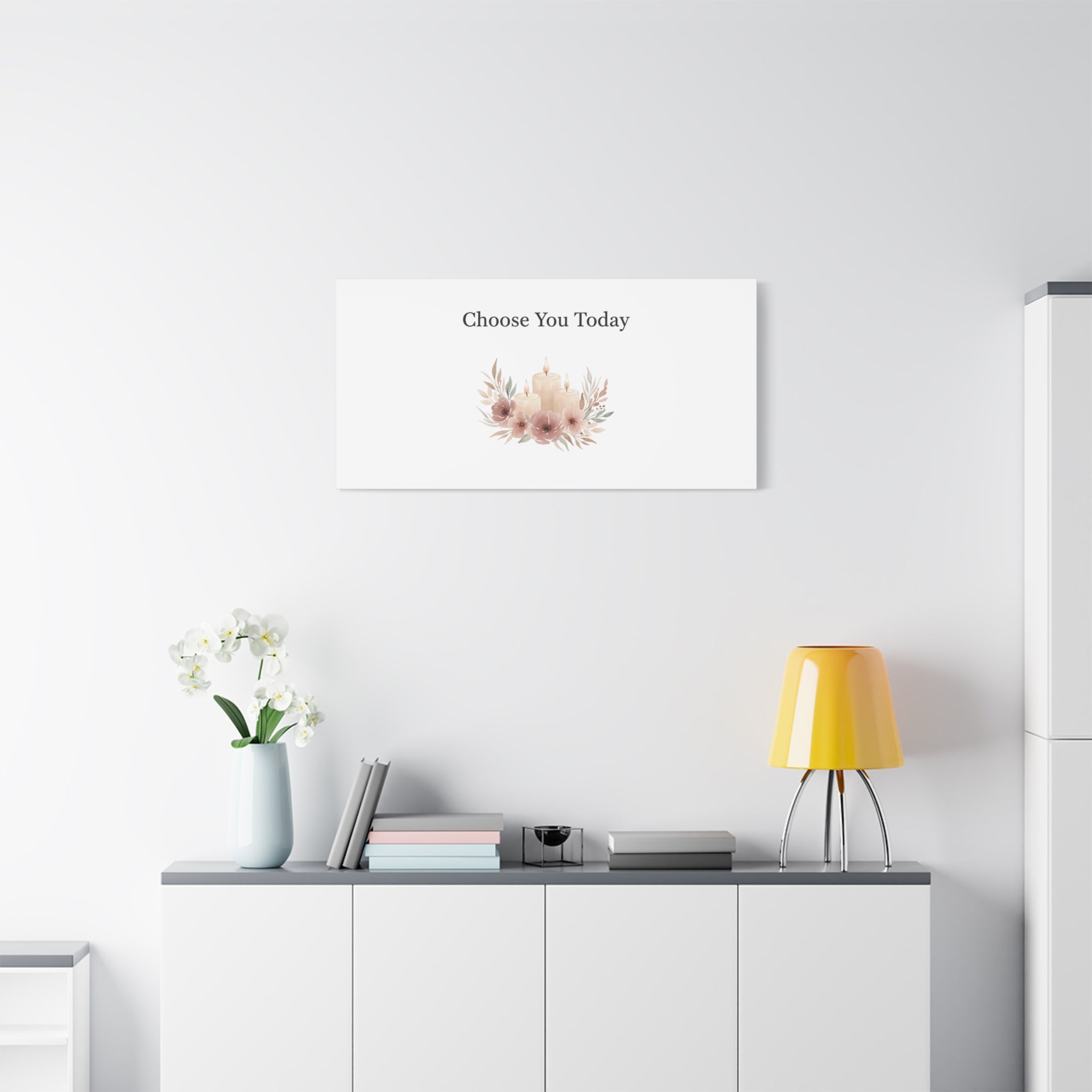 Choose You Today Canvas | Self-Love Valentine, Self Care Wall Art