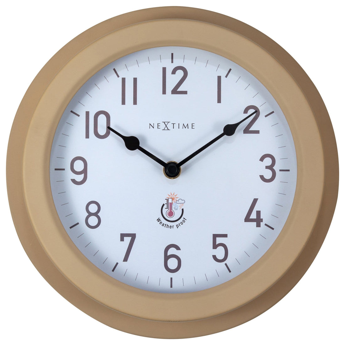 Weatherproof Outdoor Wall Clock - 22cm - Metal - Galvanized  Poppy - Goat Corp