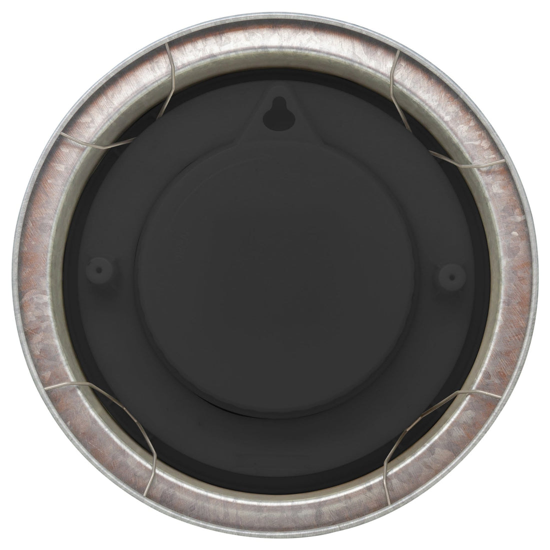 Weatherproof Outdoor Wall Clock - 22cm - Metal - Galvanized  Poppy - Goat Corp