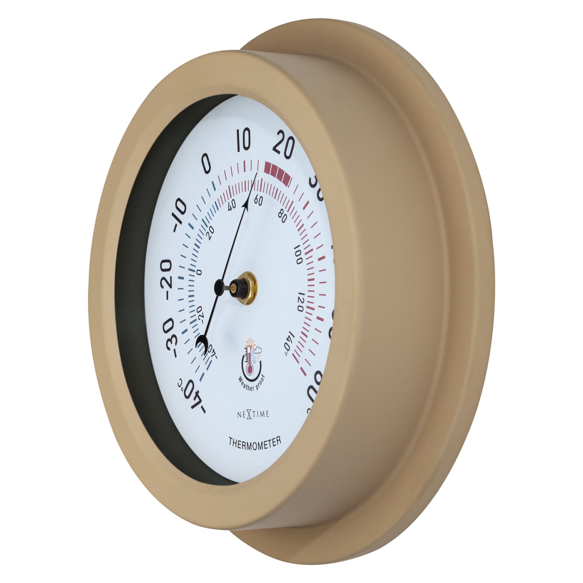 Weatherproof Thermometer - 22cm - Metal - Galvanized  Lily - Goat Corp