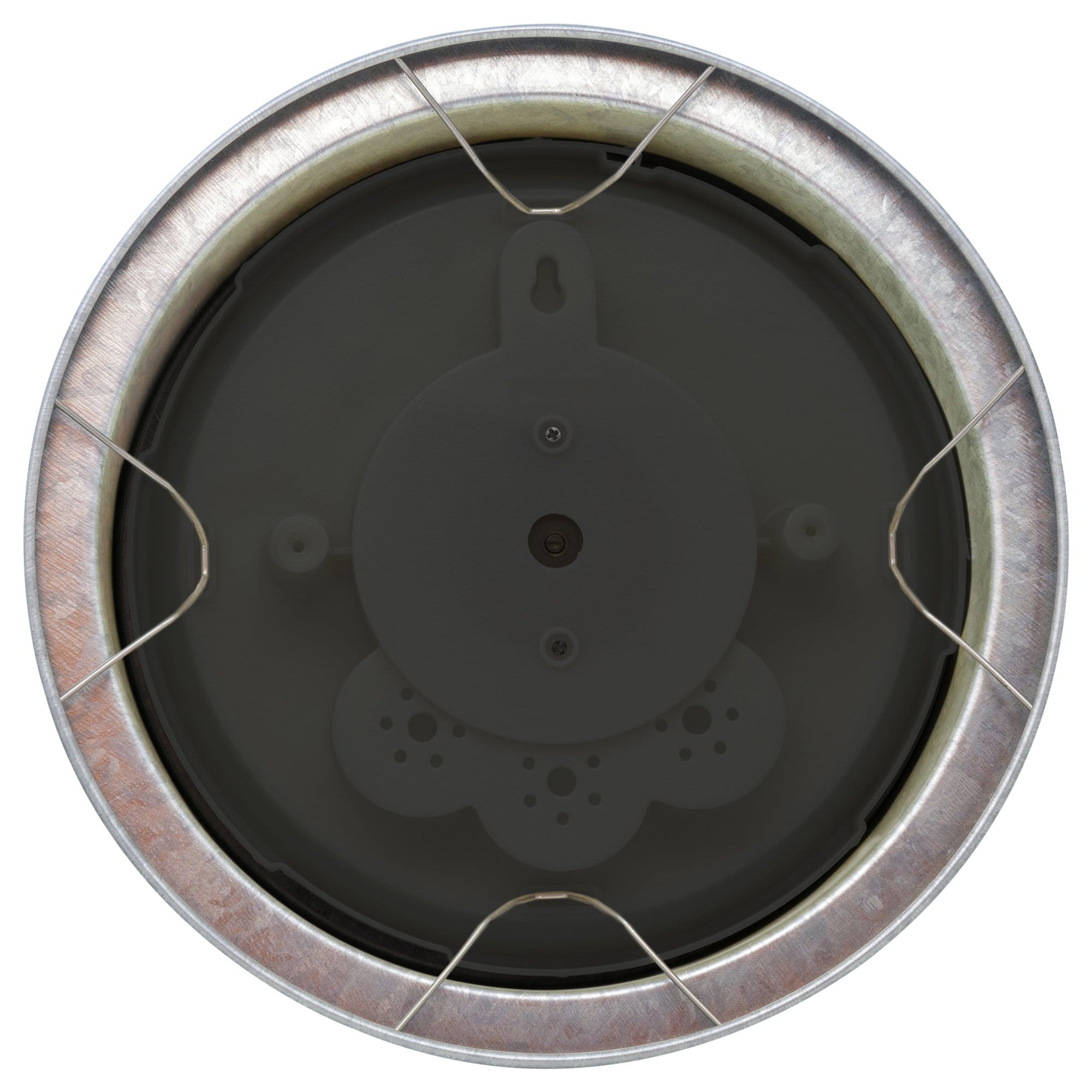 Weatherproof Barometer - 22cm - Metal - Galvanized  Orchid - Goat Corp