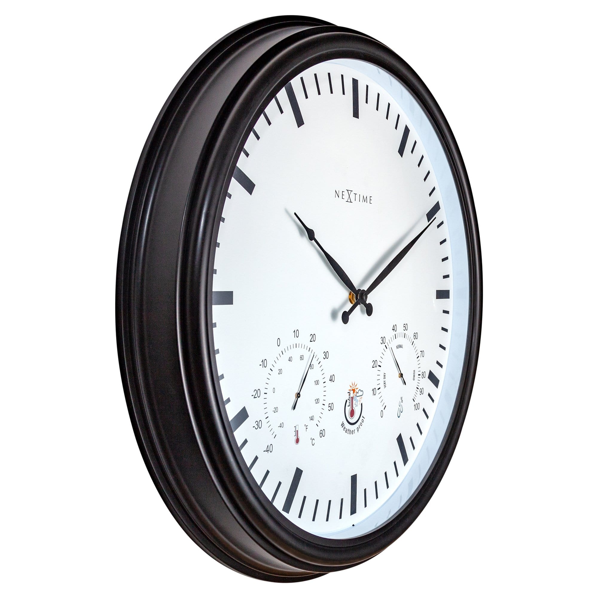 Weatherstation - Wall clock - Weatherproof - 50.5 cm  and Sunflower - Goat Corp