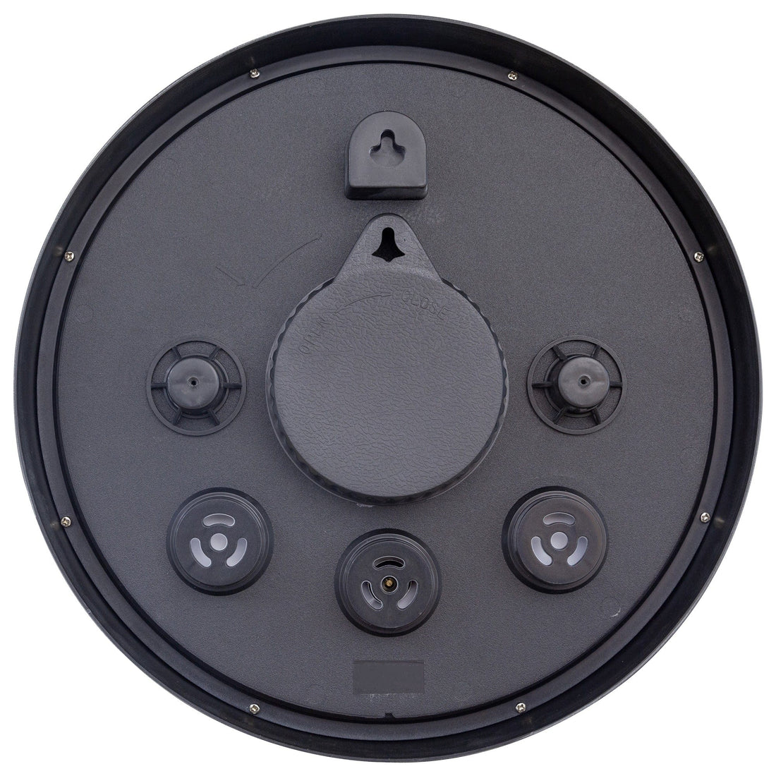 Weatherproof Outdoor clock - with thermometer - 30.5 cm  and Marigold - Goat Corp